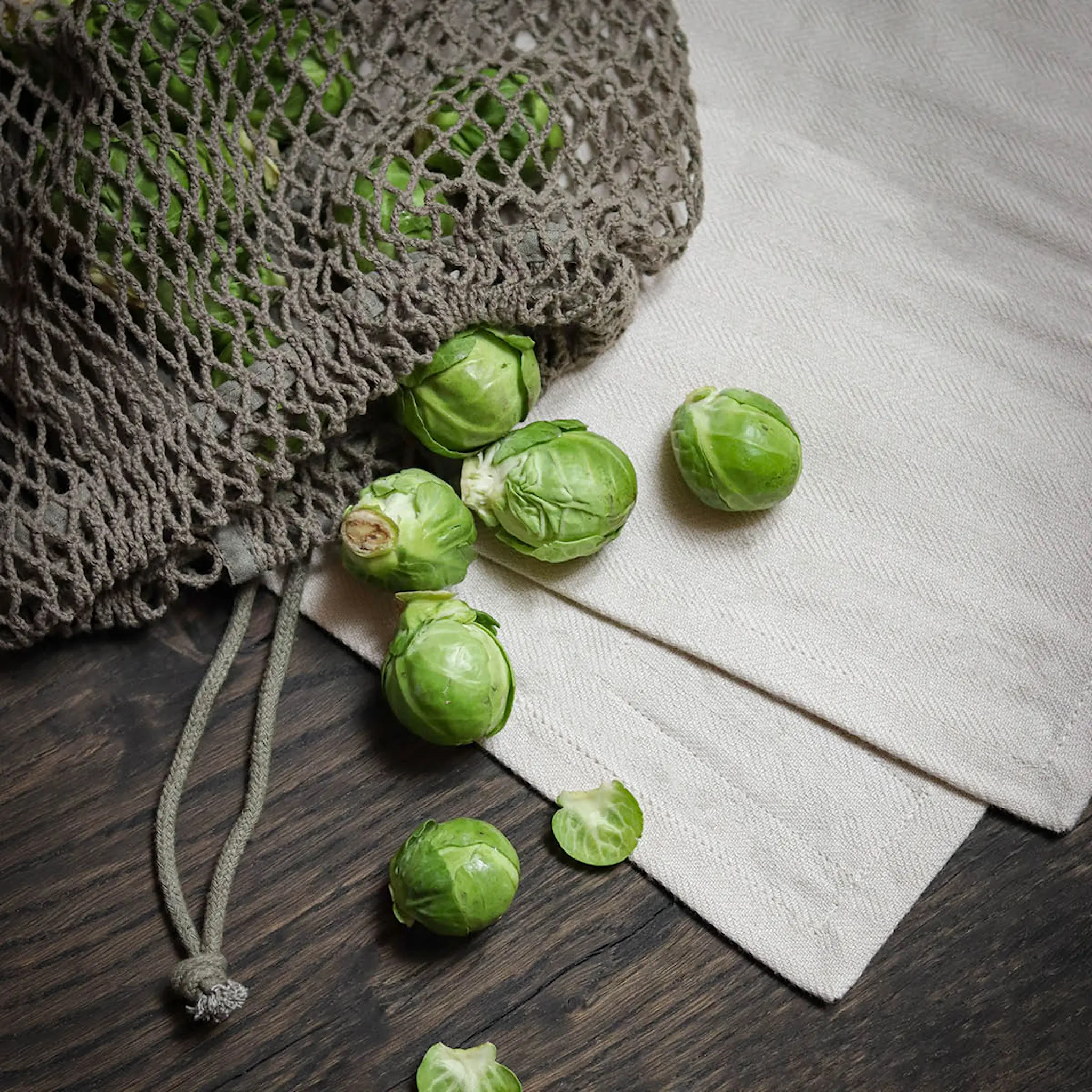 The Organic Company Återanvändbar nätpåse medium 30x24 cm clay