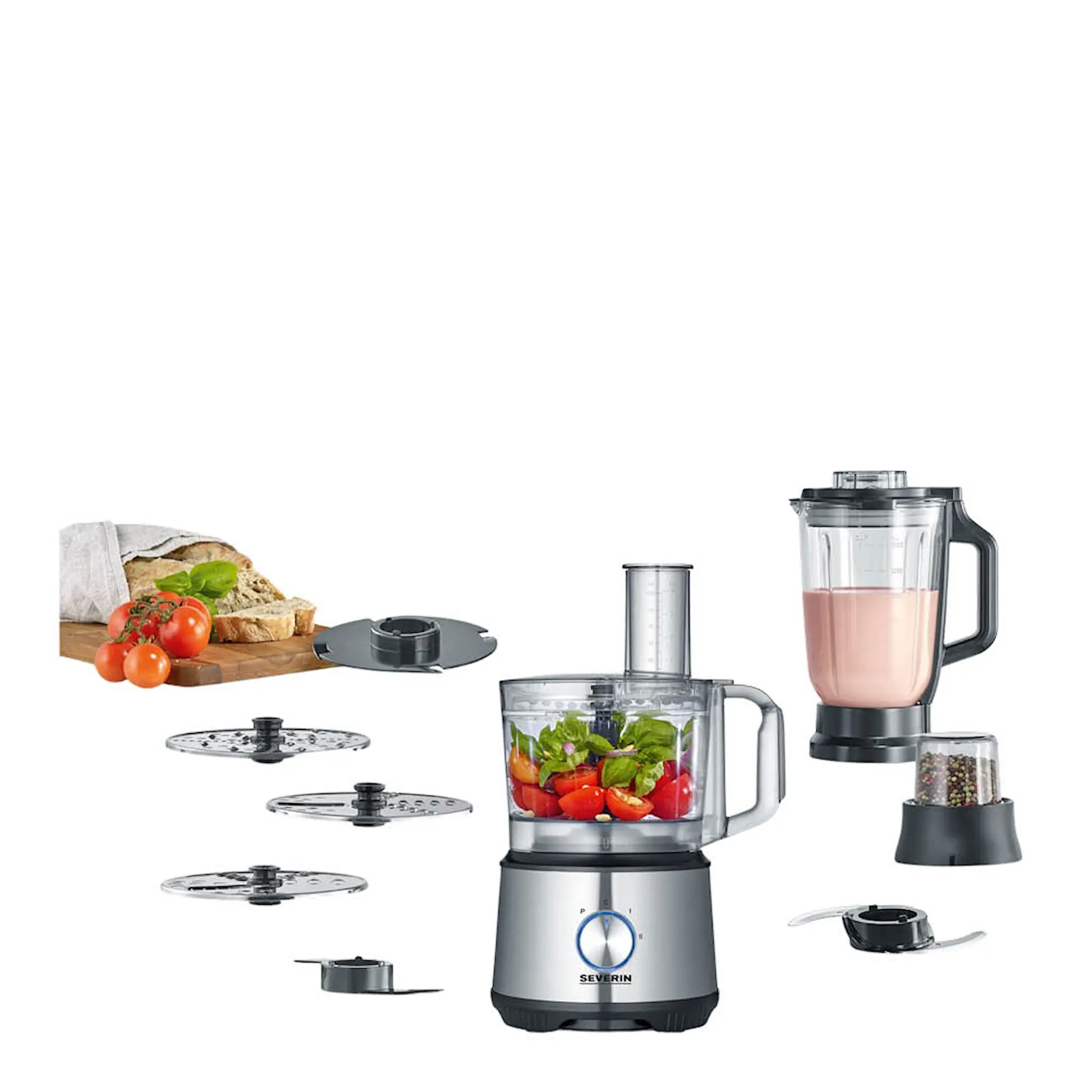 Severin Matberedare multifunktionell KM3892 1,5 L 1200W svart