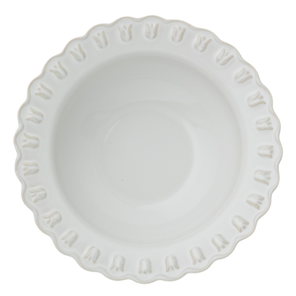 PotteryJo Tulipa Syvä lautanen 23 cm 2 kpl White