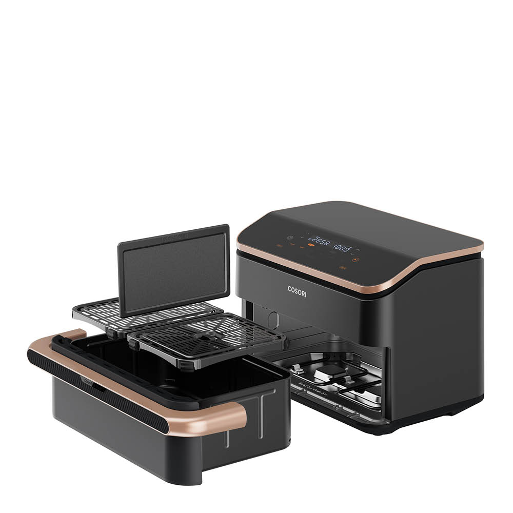 Cosori Dual Blaze Twinfry Airfryer 10 L Tummanharmaa