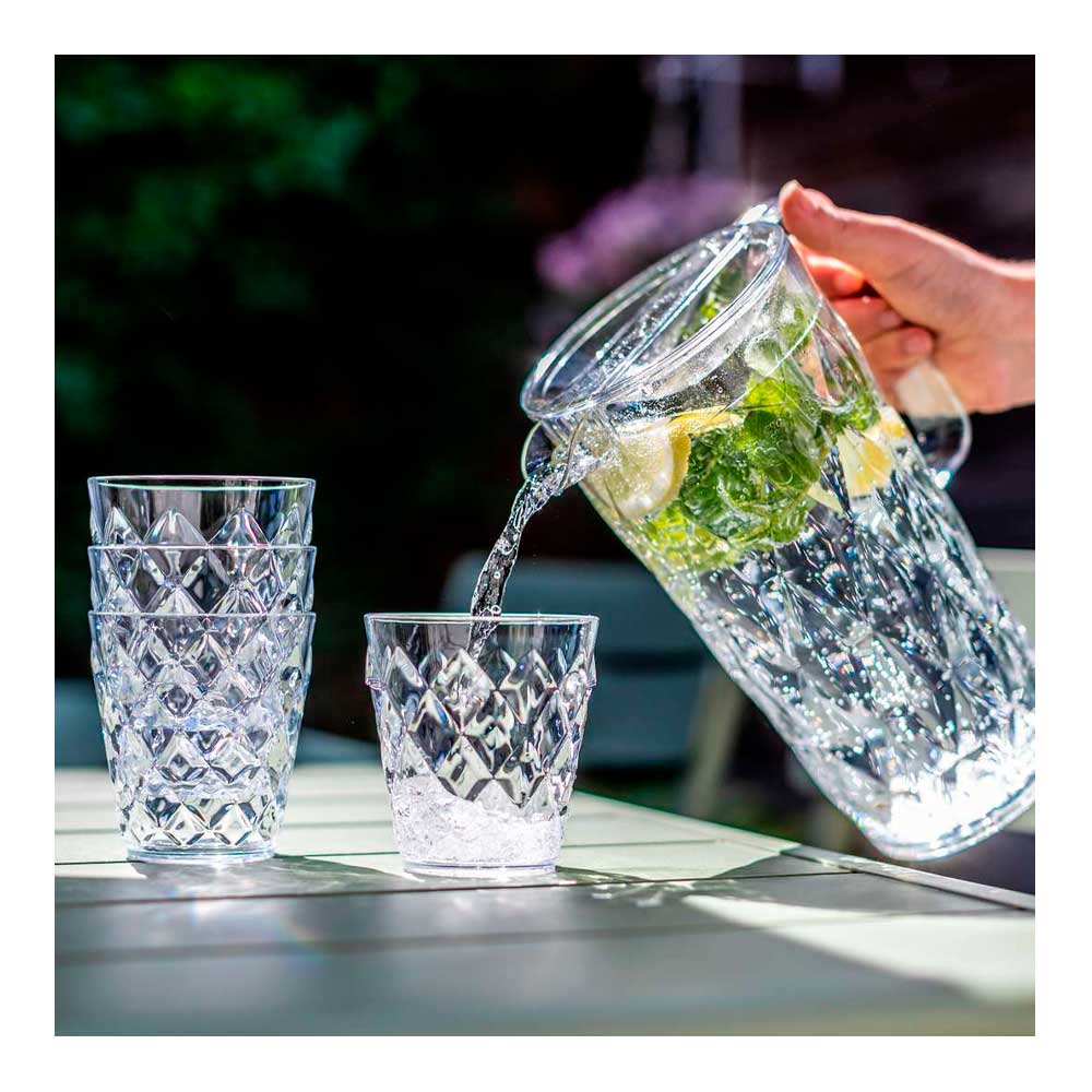 Koziol Crystal Karaff + Glas 4-pack Klar