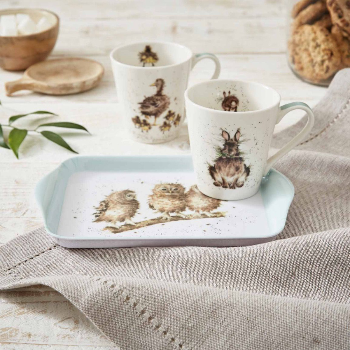 Wrendale Design Kopp & brettsett 18 cl 21x14 cm