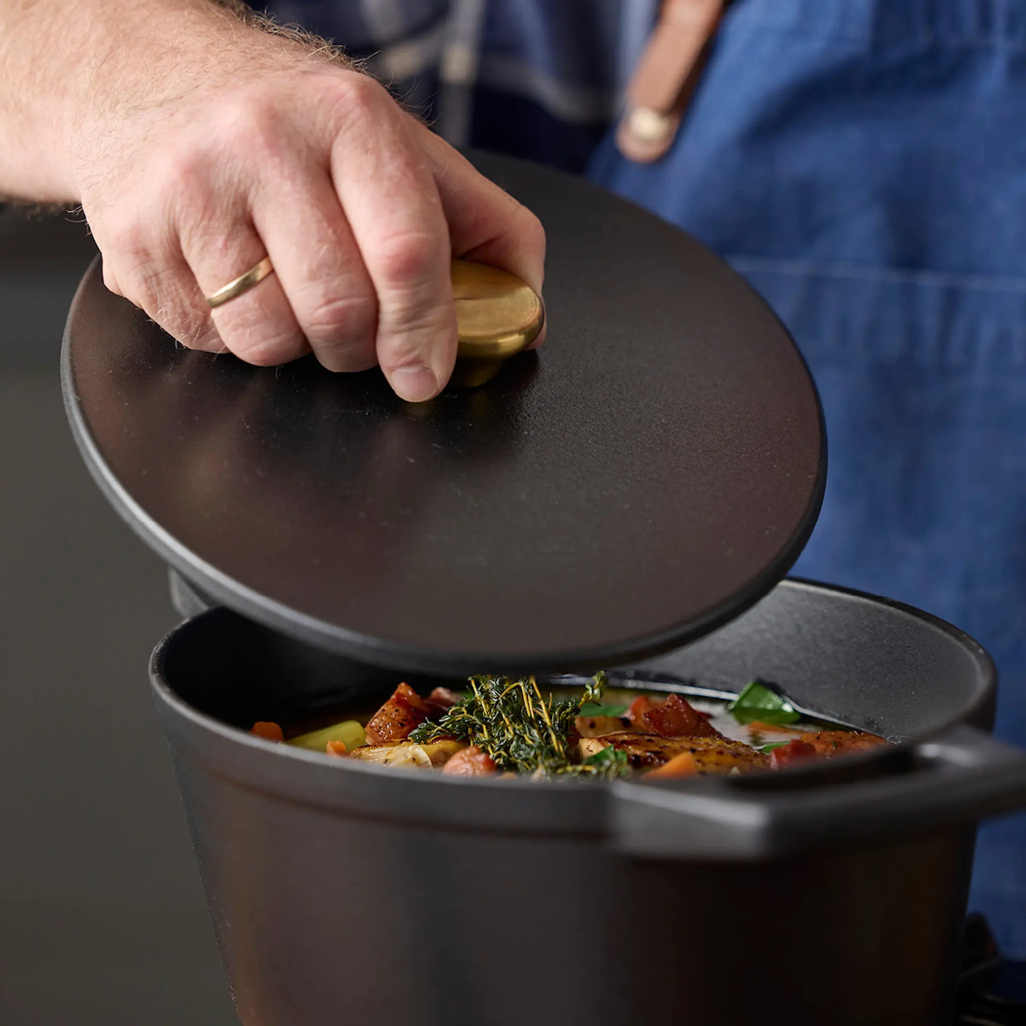 Holm Gjutjärnsgryta 3,6 L 22,5 cm svart