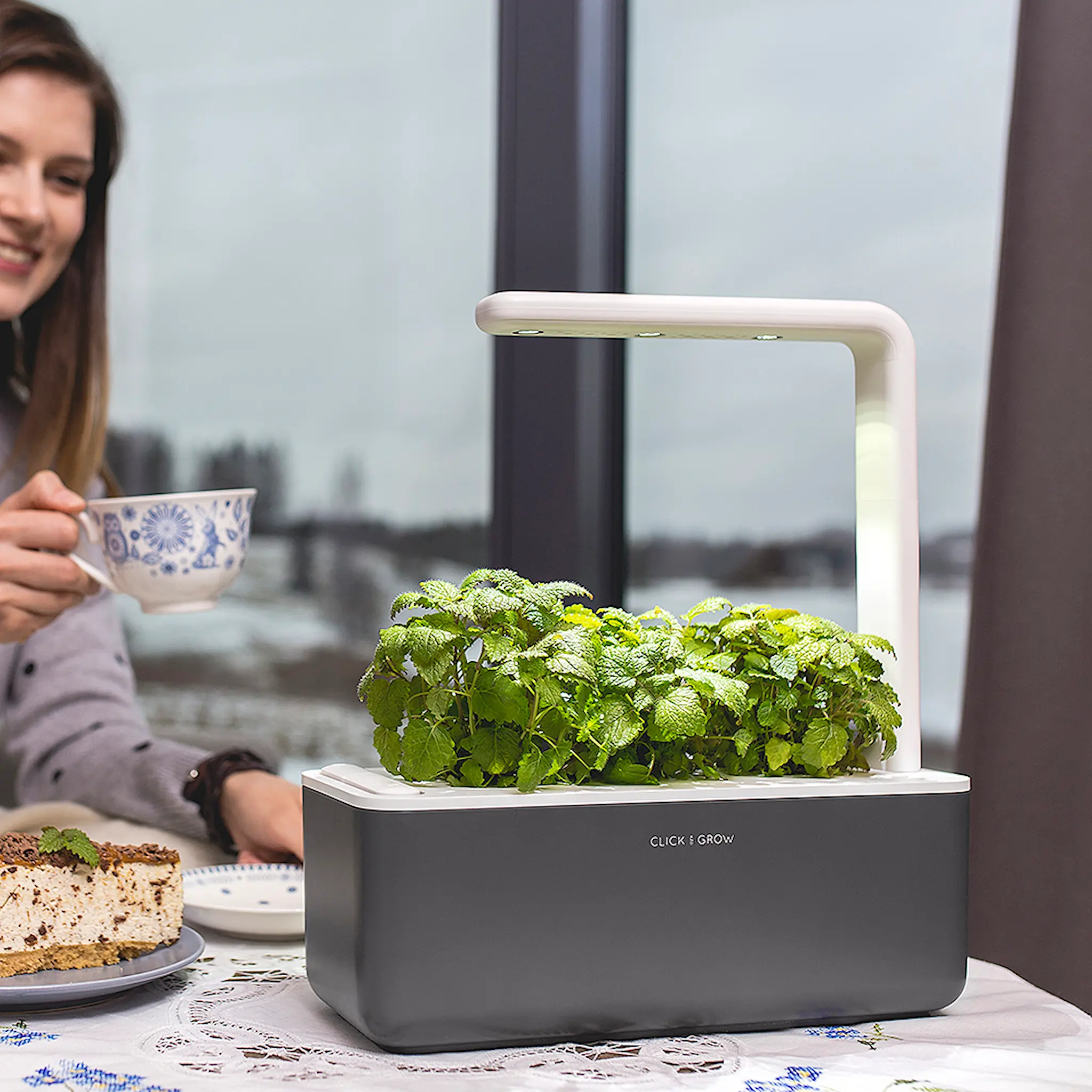 Click & Grow Smart Garden 3 startsett mørk grå