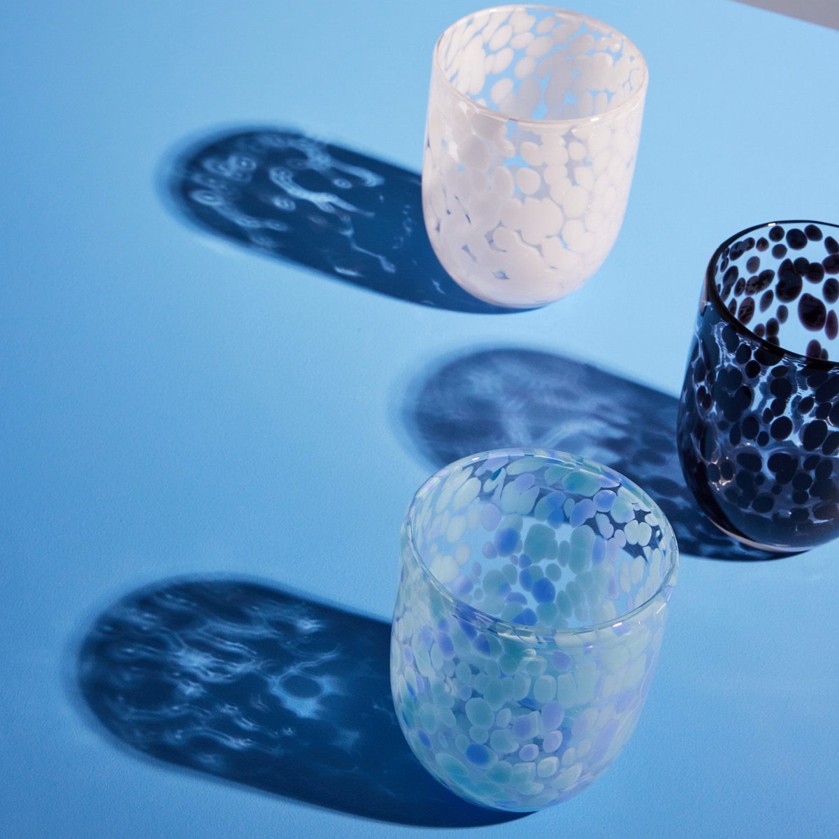 ByOn Messy glas 30 cl 2-pack blå