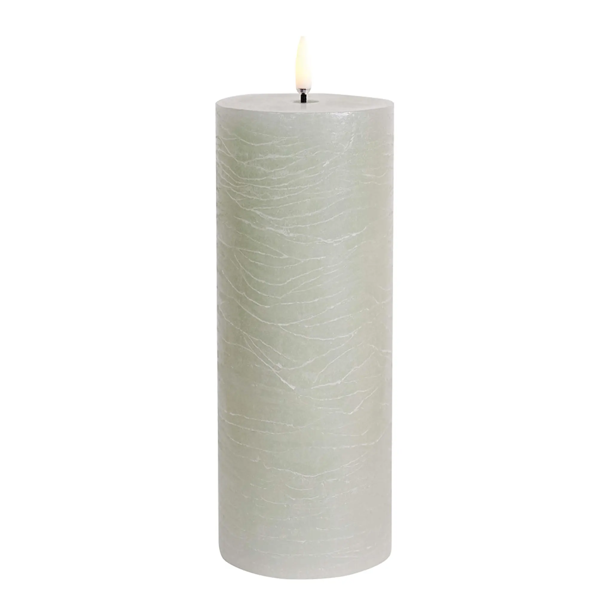 Uyuni Lighting Pillar LED Blockljus 7,8x20,3 cm Dusty Green