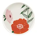 Puutarhakutsut assiett 20 cm vit/grön/orange
