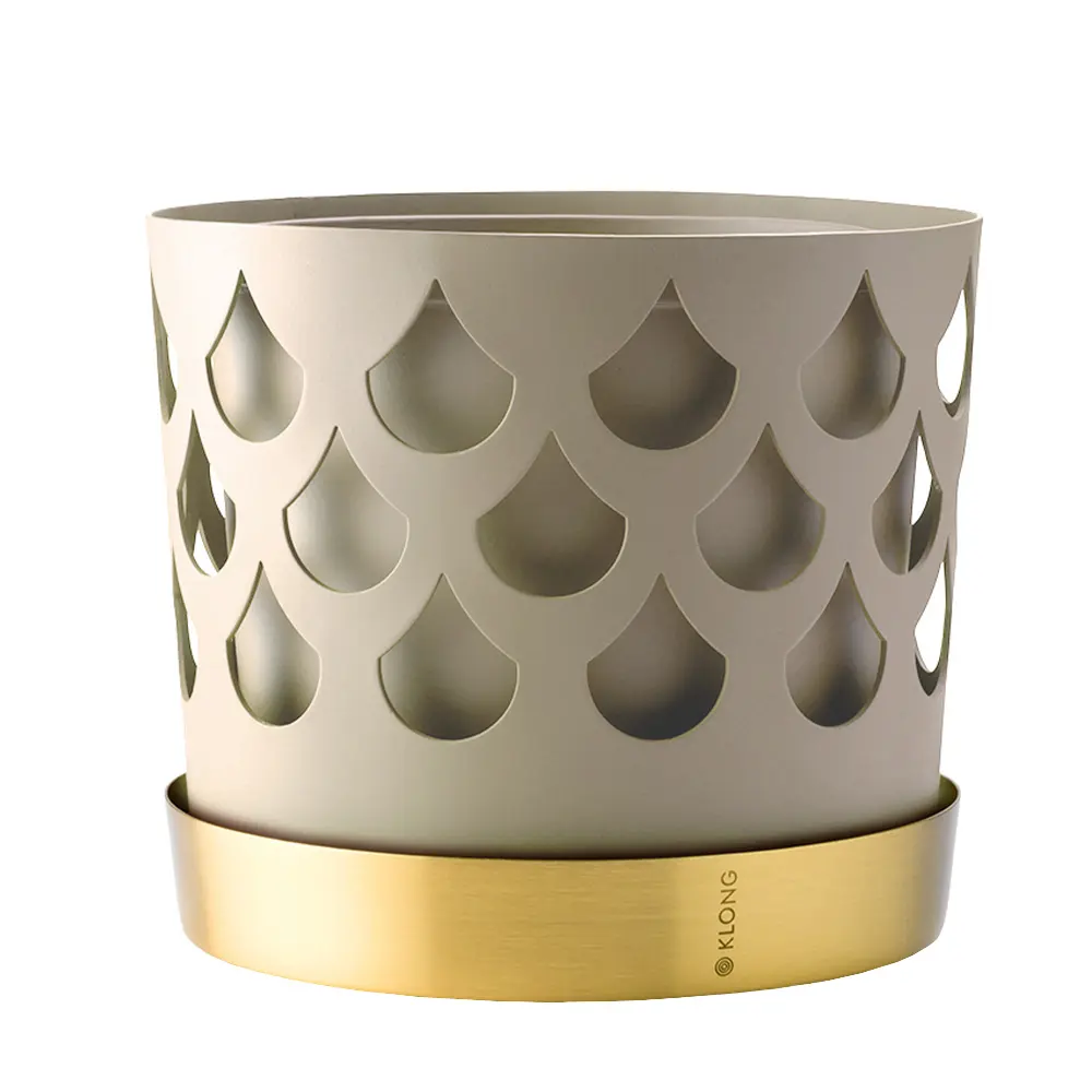 Trio Drop Kukkaruukku 28 cm Beige