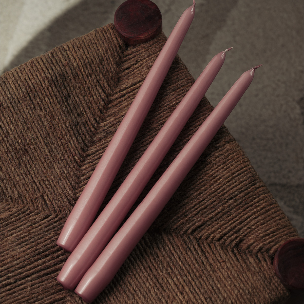 Hilke Herrgårdsljus 30 cm 6-pack Rosa Metallic