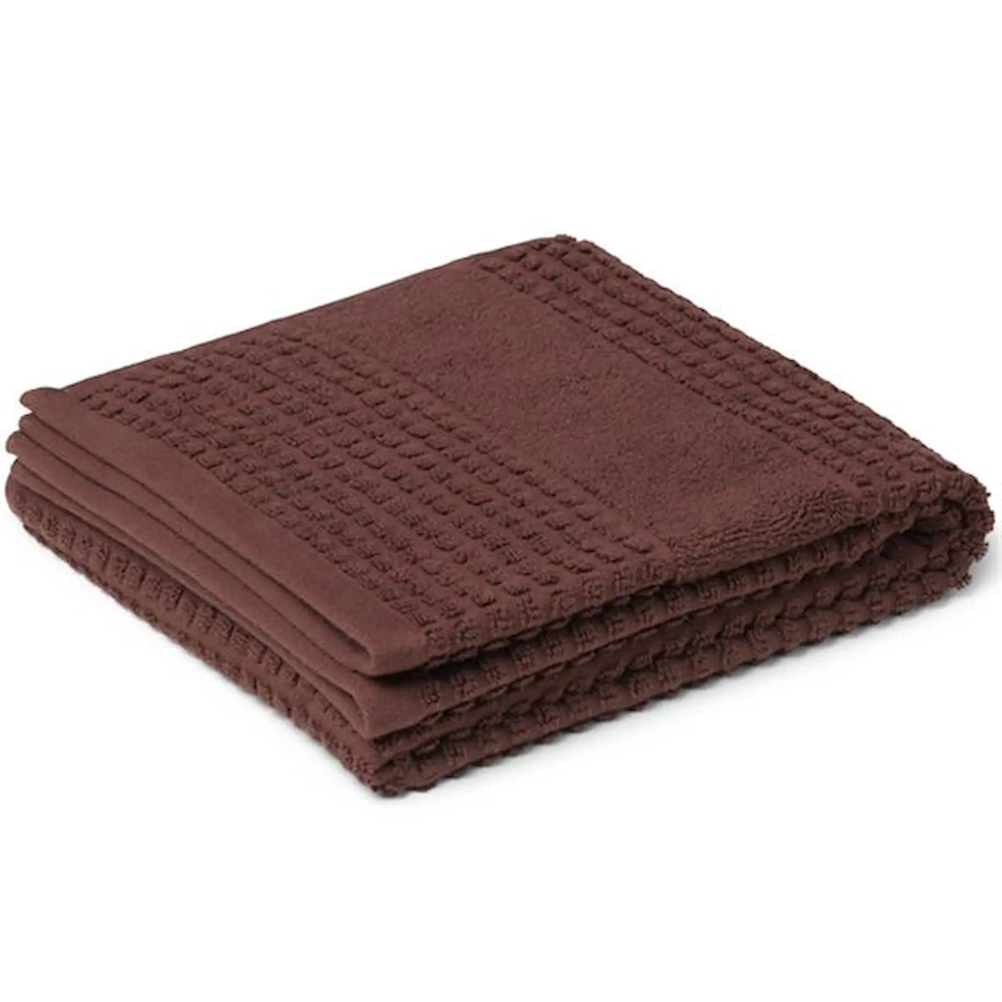 Juna Check Handduk 50x100 cm Choklad