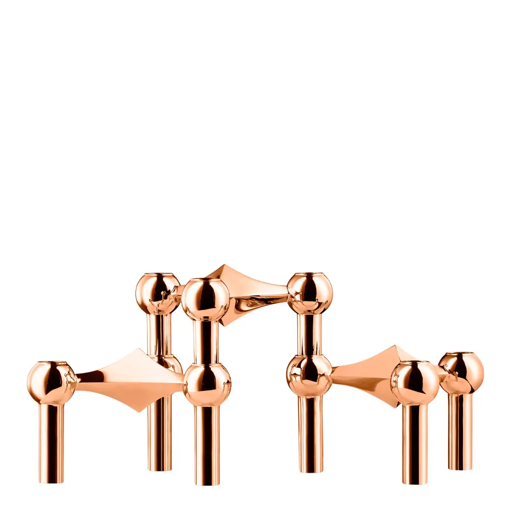 Stoff Nagel Kynttilänjalka 3 kpl Ruusukulta