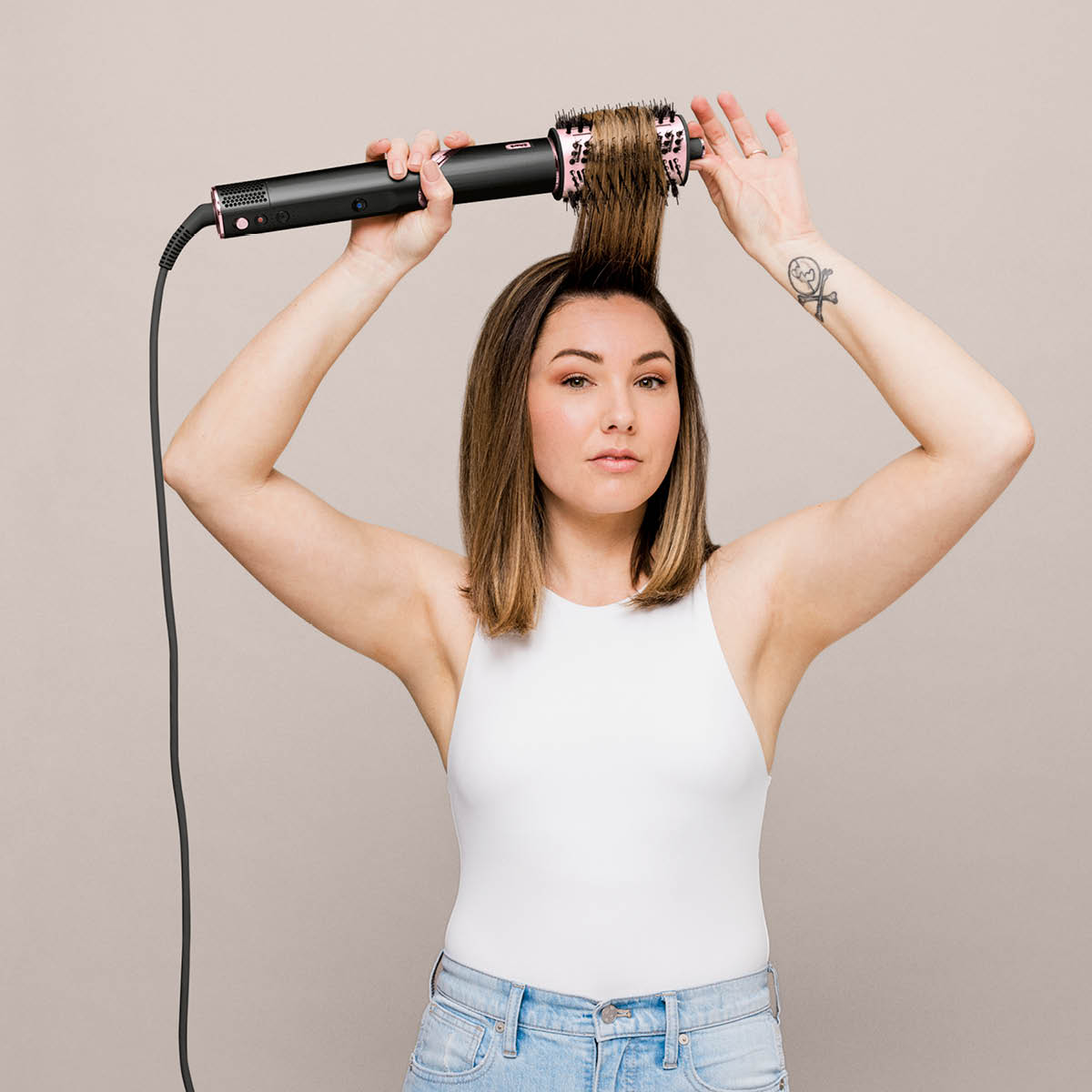 Shark Beauty FlexStyle 3-i-1 multistyler & hårfön HD426EU svart/rosé