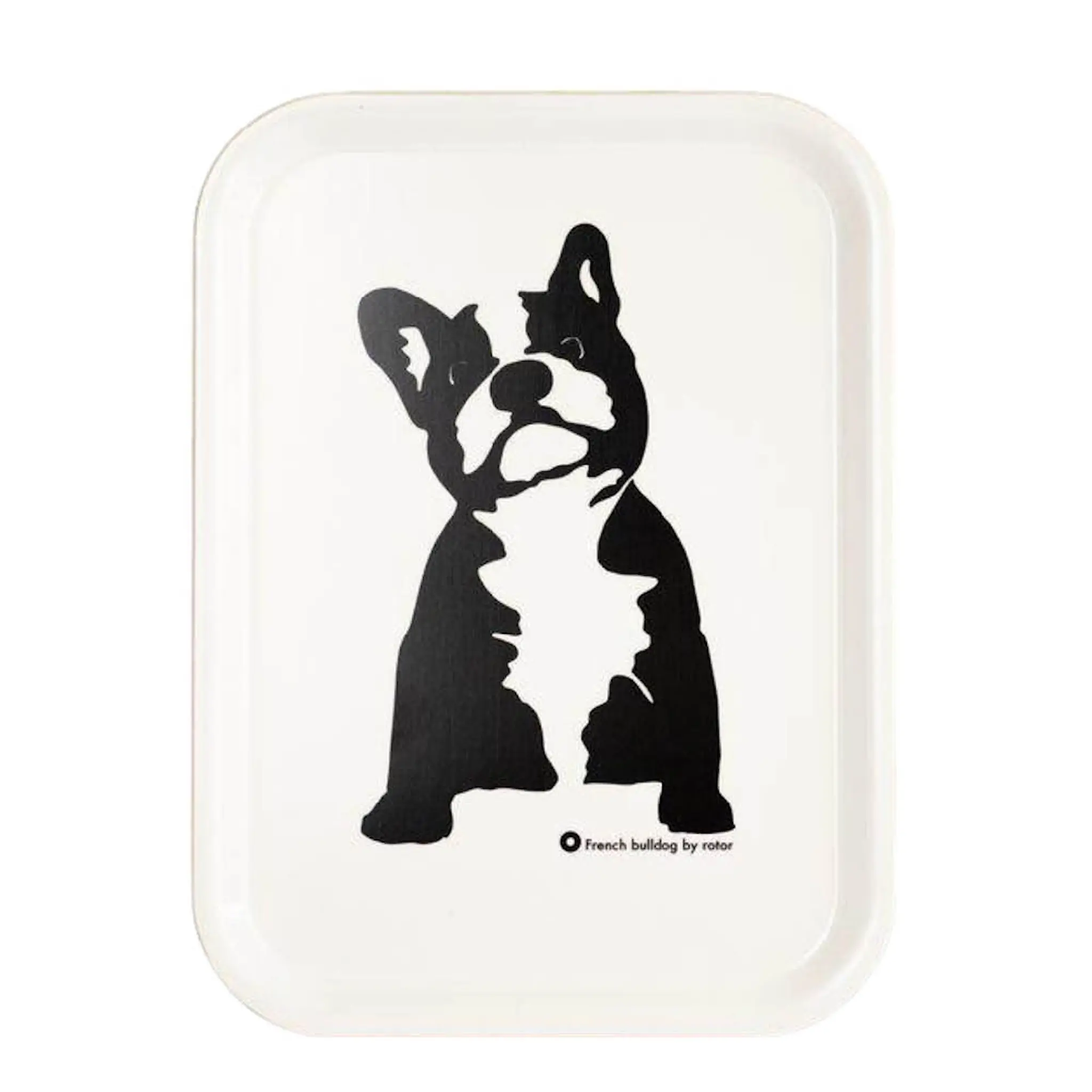 Rotor Design Buster serveringsbricka 27x20 cm vit/svart