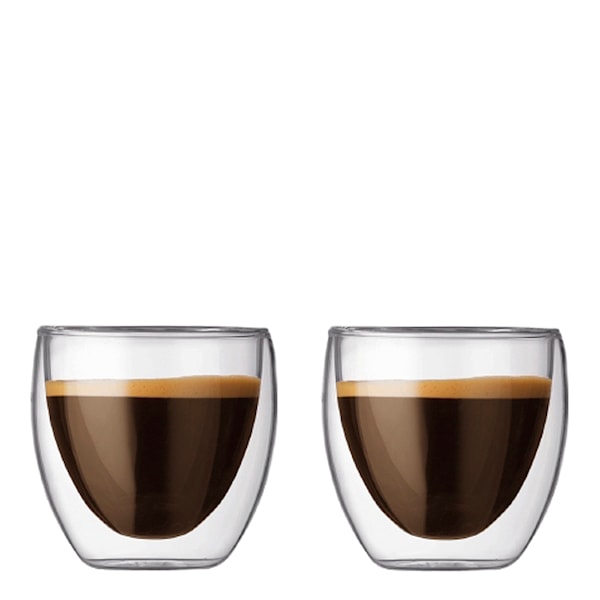 Pavina Kaffeglas dubbelväggad 25 cl 2-pack