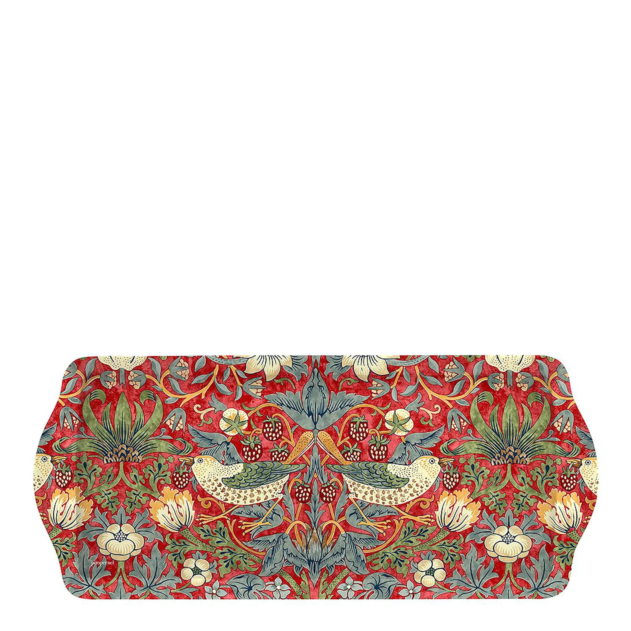 Morris & Co Strawberry Thief Leipätarjotin 16,5x38,5 cm Punainen