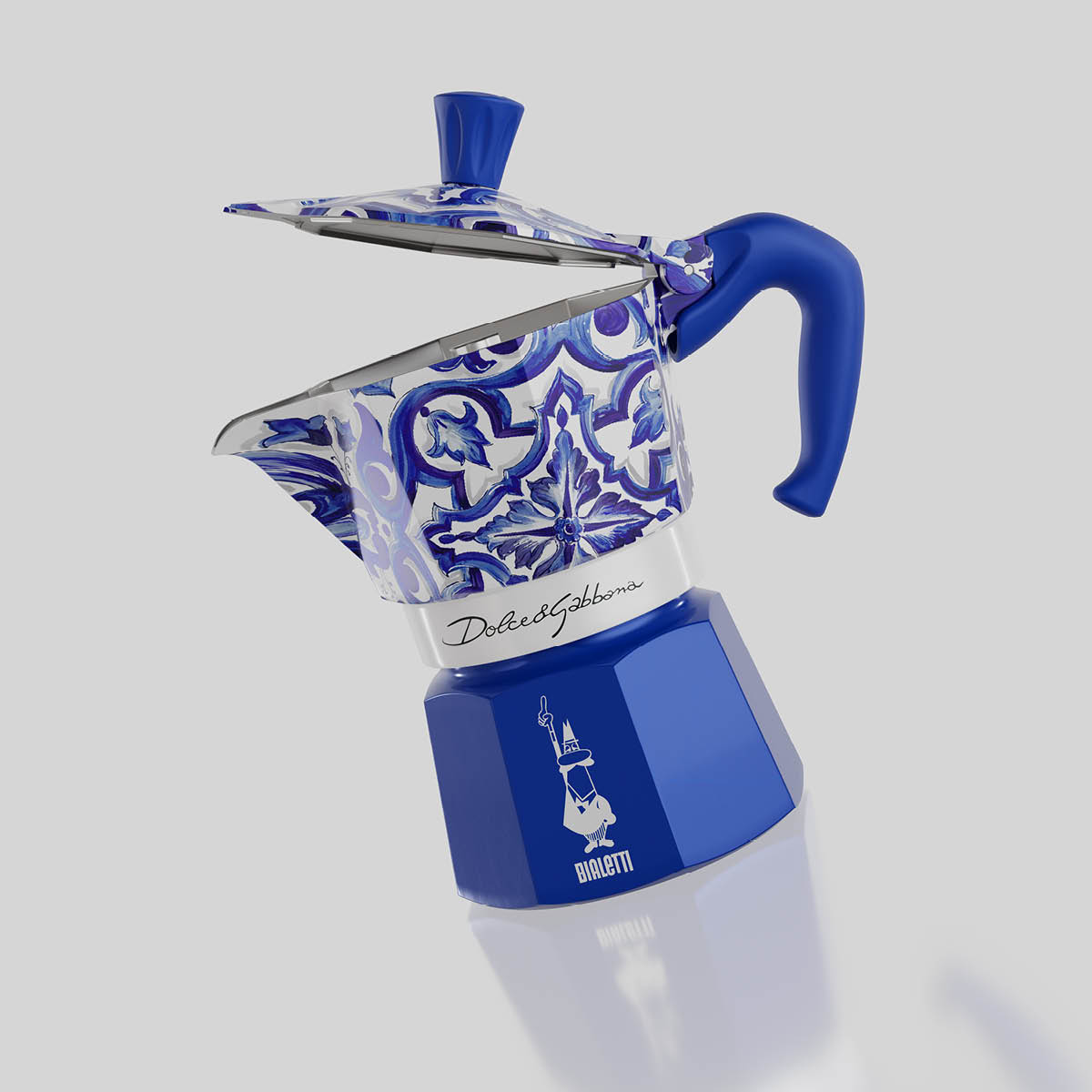 Bialetti D&G espressokoker 250 ml 6-kopper blå