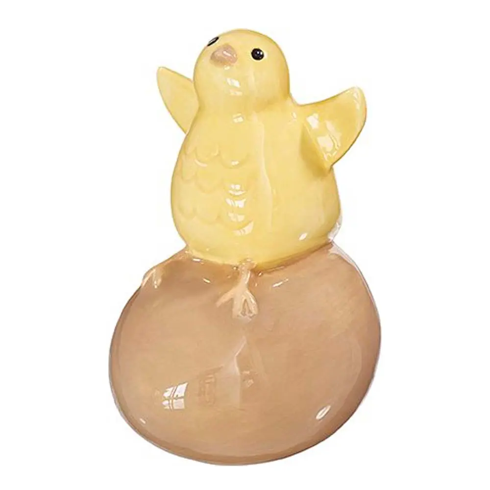 Brunetta kylling jente 6x4x8 cm gul