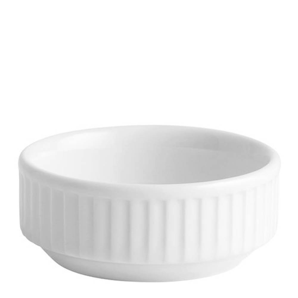Pillivuyt Plissé skål 7 cm hvit