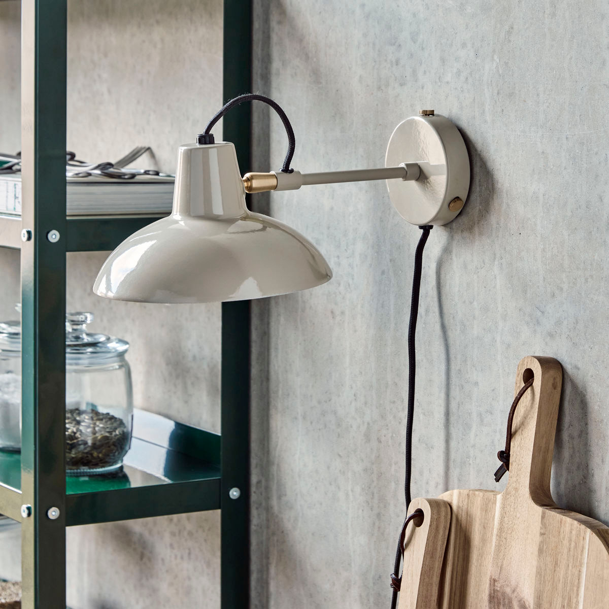 House Doctor Desk Seinävalaisin 30x18 cm Harmaa