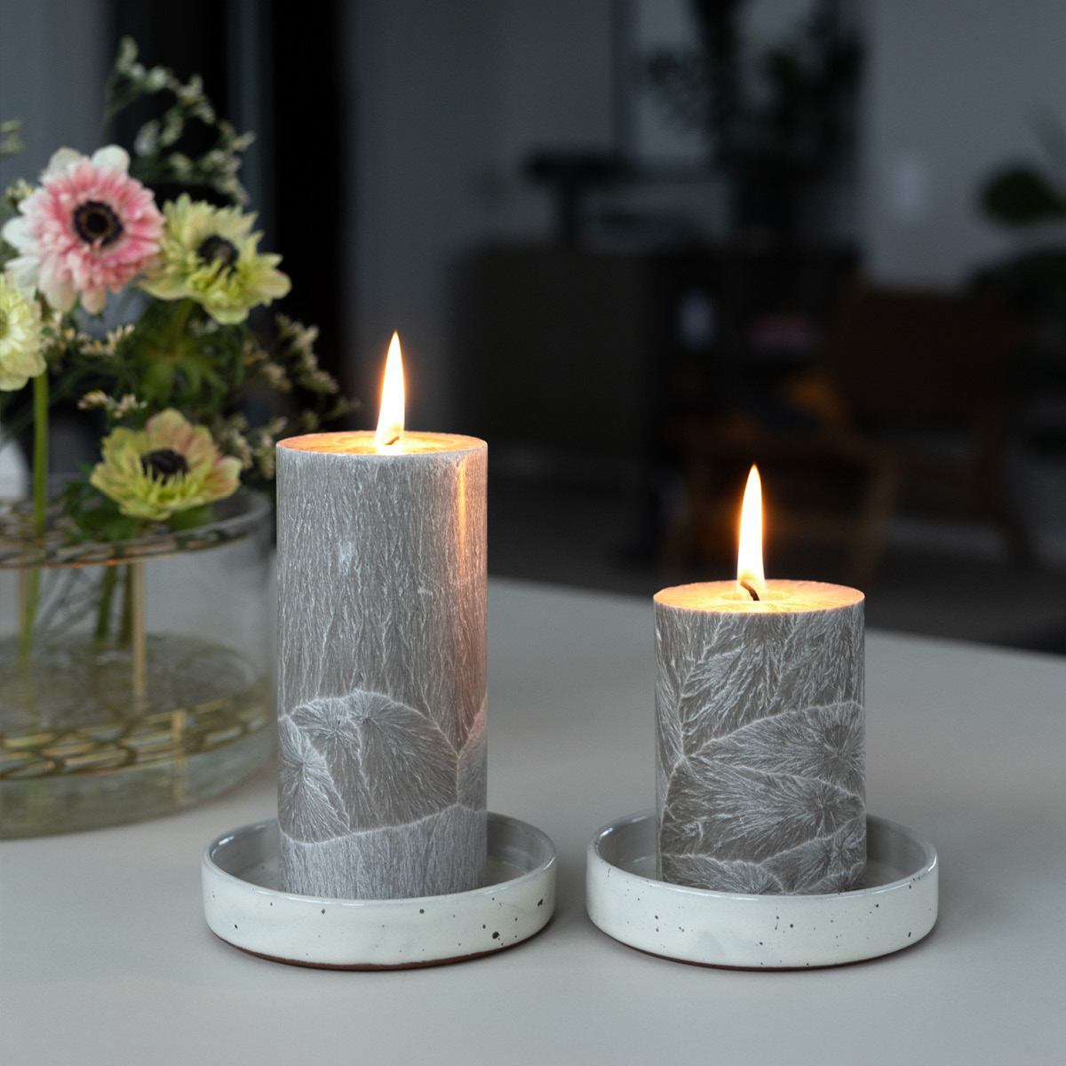 Liljeholmens Shea Pöytäkynttilä 6,7x15 cm Nougat