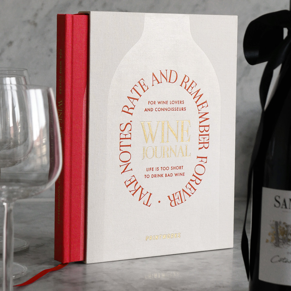 Printworks Vinsmakings dagbok rød