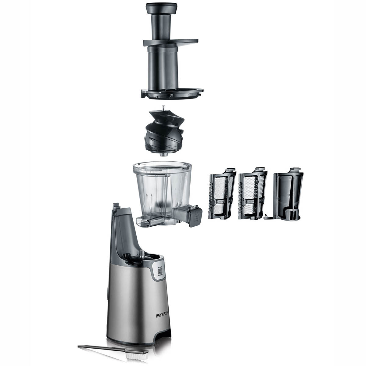 Severin Slow Juicer med sorbetfunktion ES3571 150W grå/silver
