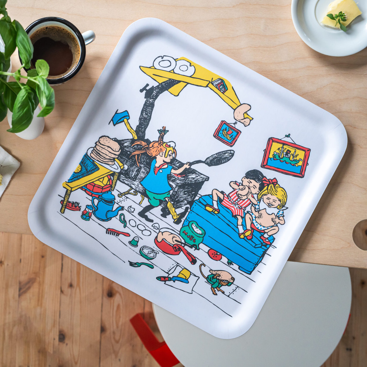 Muurla Pippi brett 33x33 cm pannekaker