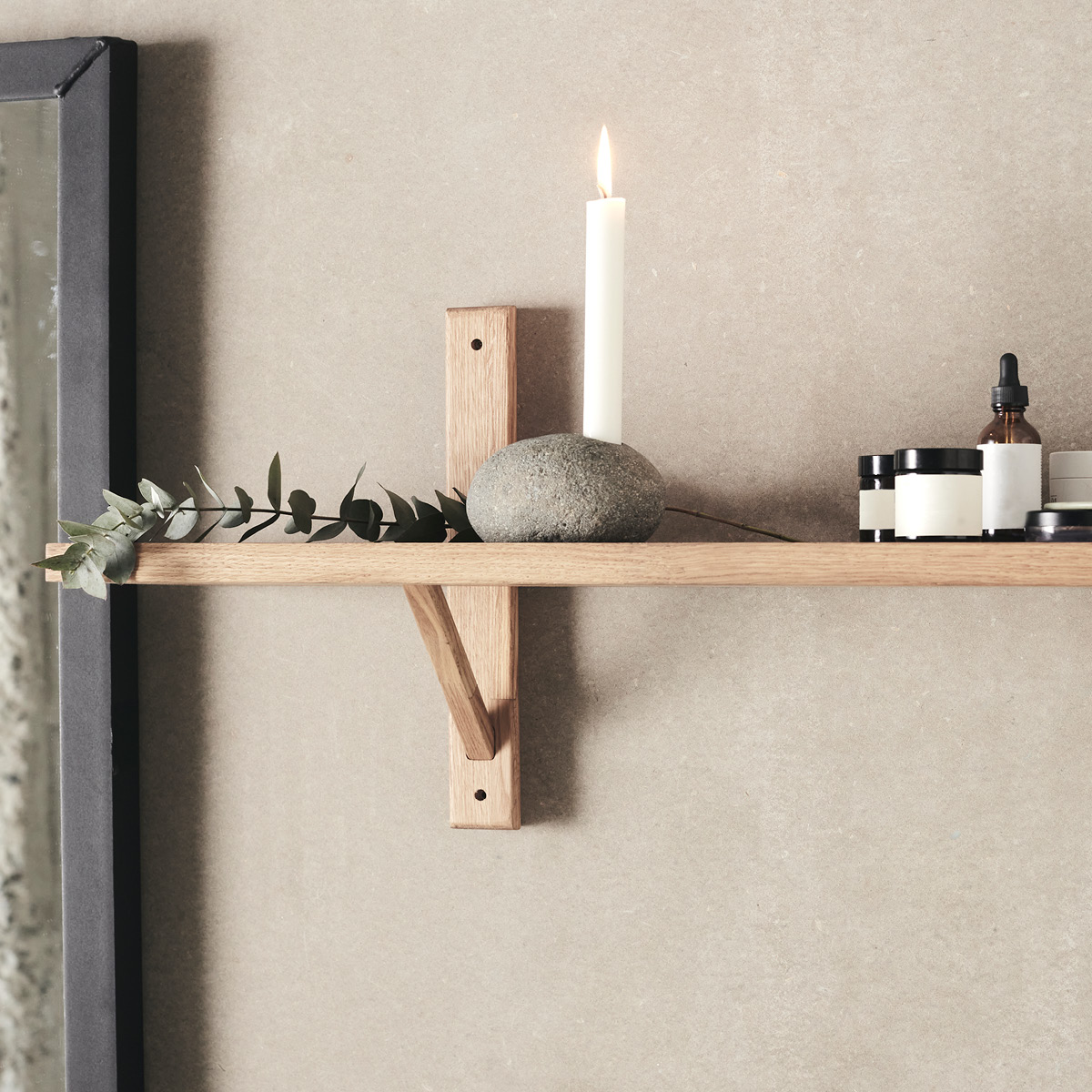 Muubs Valley Kynttilänjalka 11x6 cm Harmaa