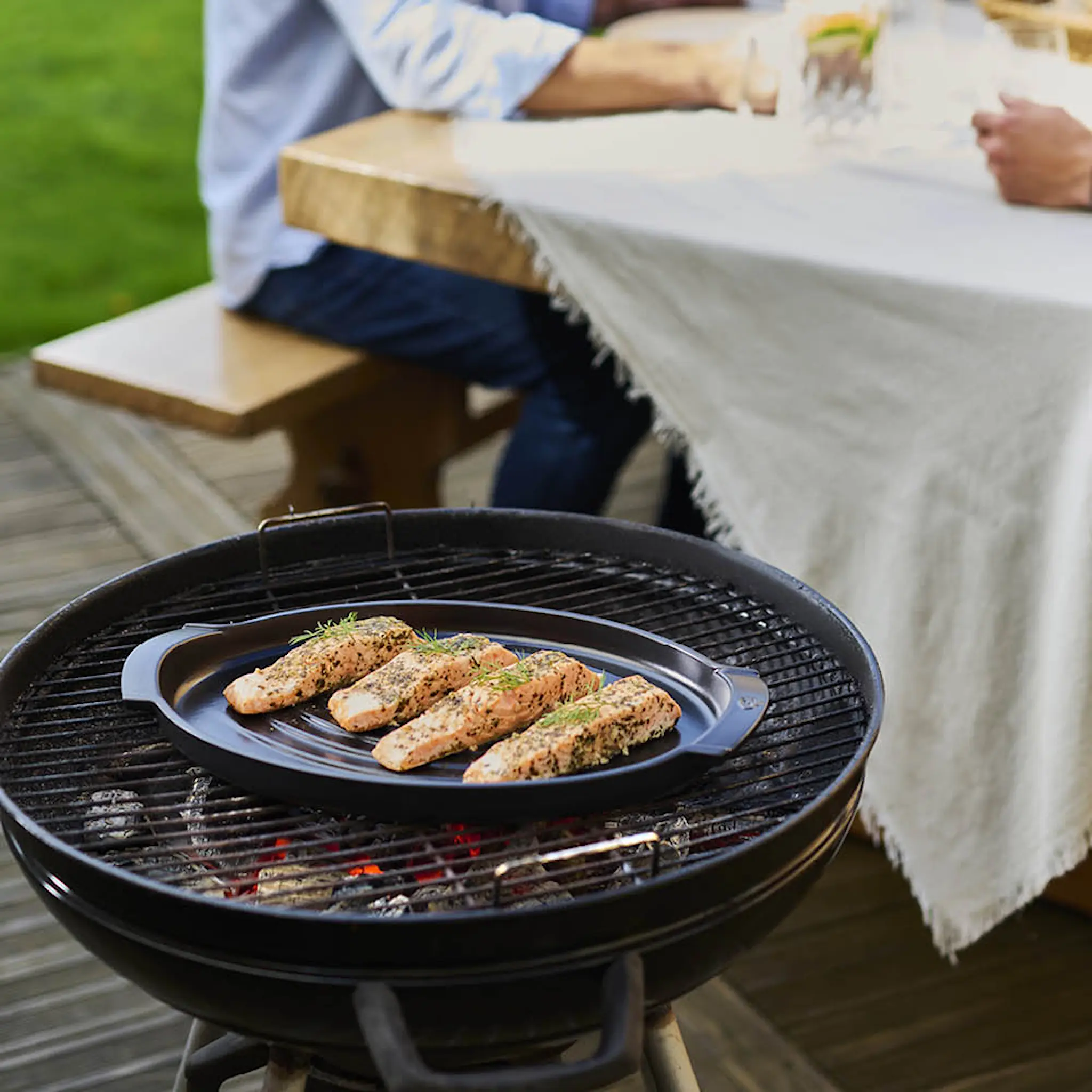 Peugeot Grill2Table oval grillplatta 41 cm svart