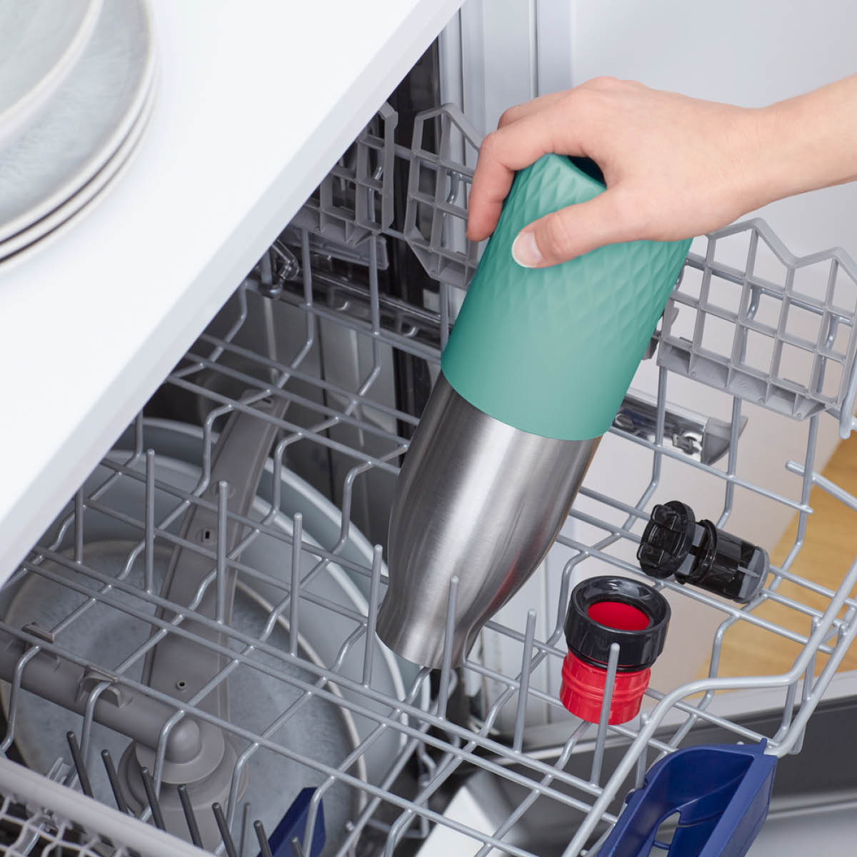 Tefal Bludrop Sleeve Juomapullo 50 cl Vihreä/Hopea