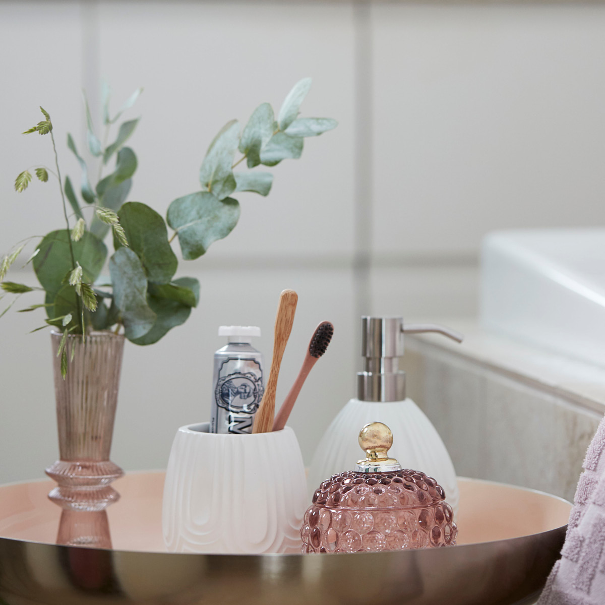 Lene Bjerre Miya Purkki 11 cm Vaaleanpunainen