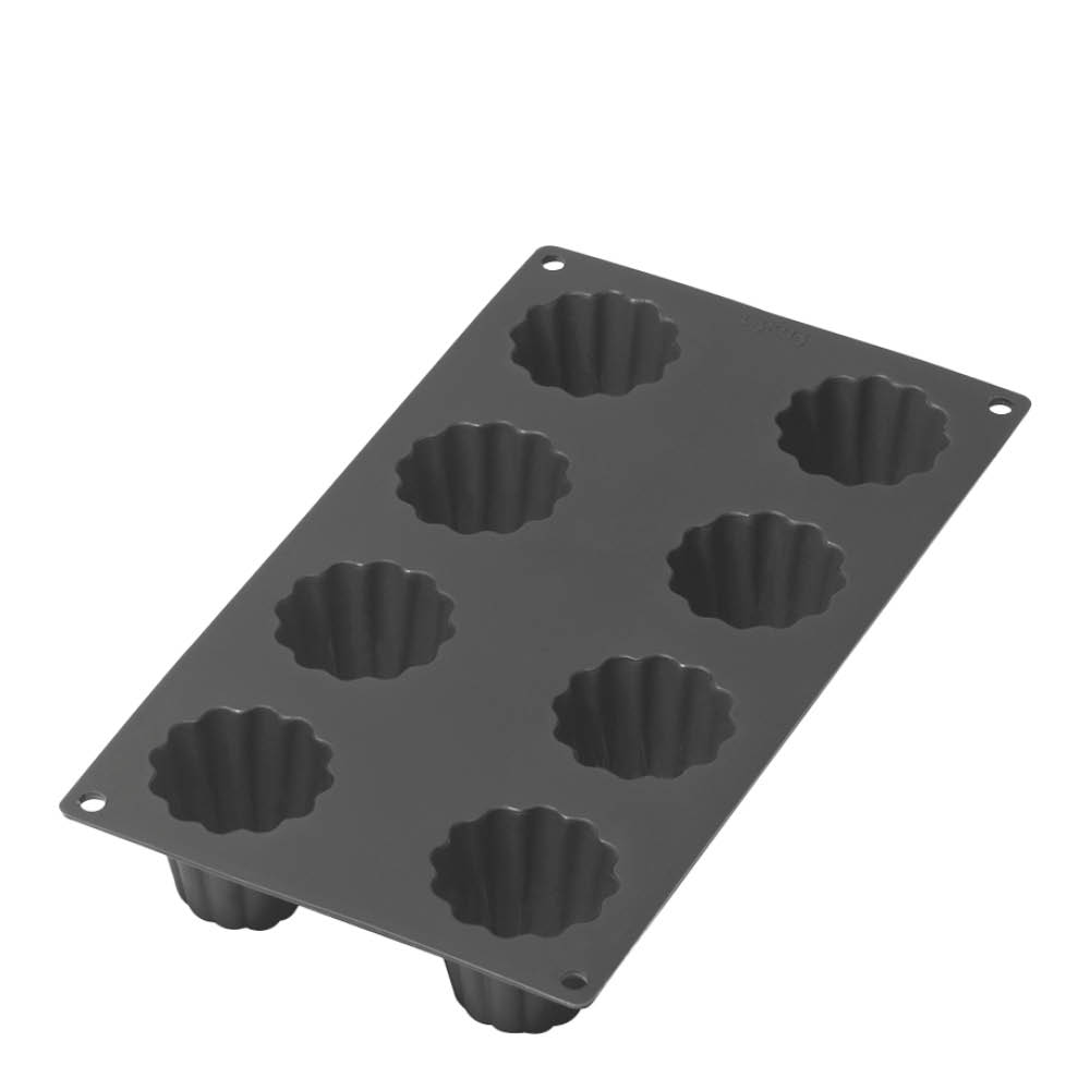 Lékué Silikonform för Canelé Bordelais 8 hål svart