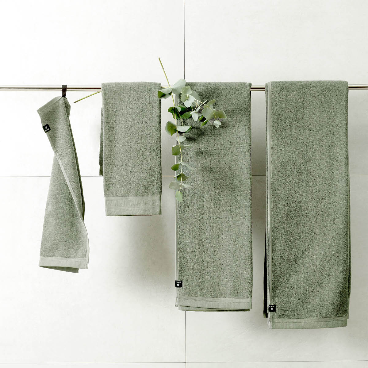 Himla Lina handduk bomull/linne 30x50 cm sage