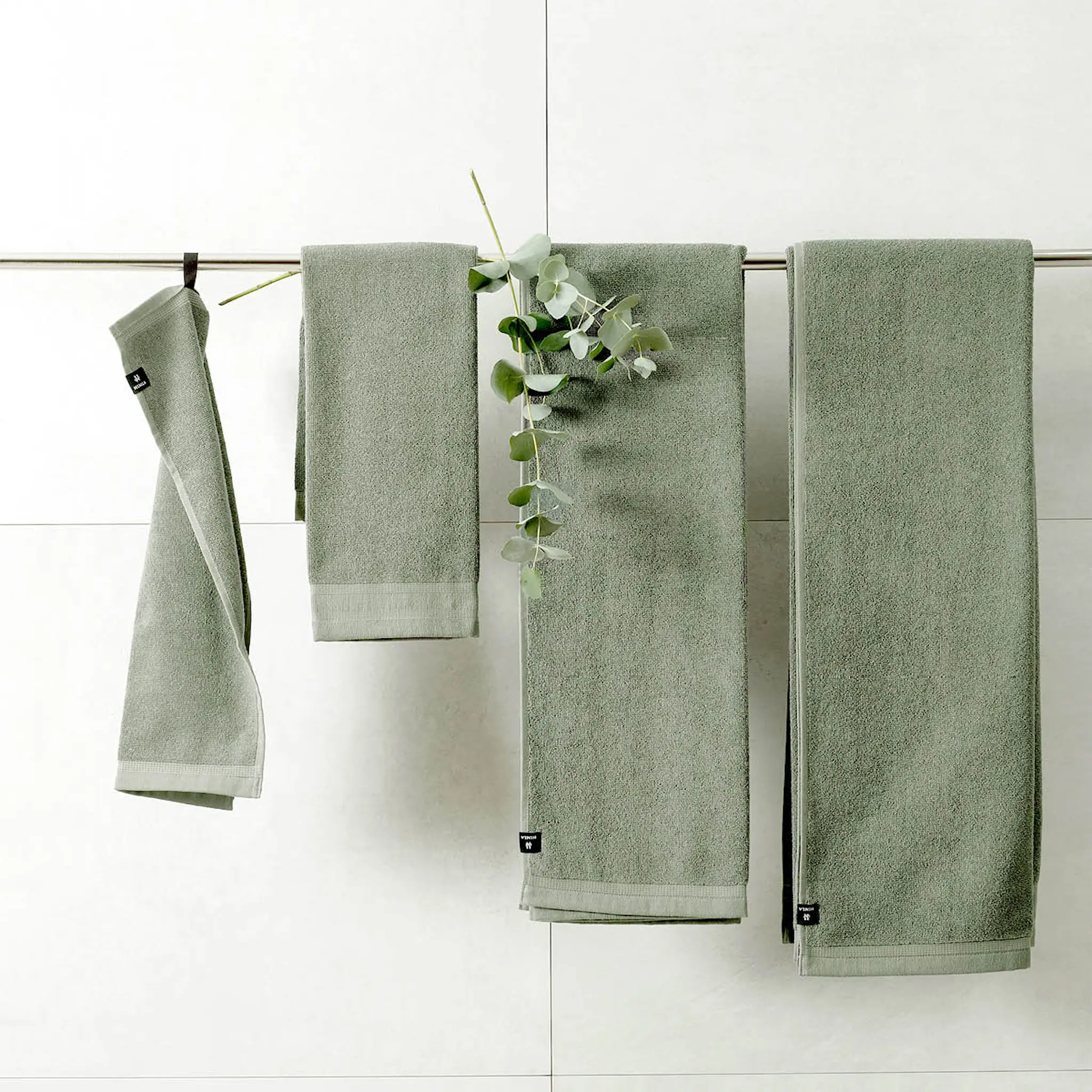 Himla Lina handduk bomull/linne 30x50 cm sage