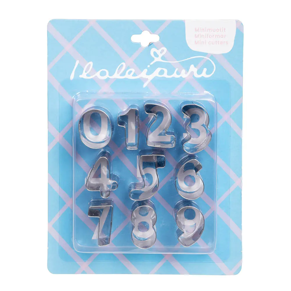 Iloleipuri pienet muotit numerot 9 osaa teräs