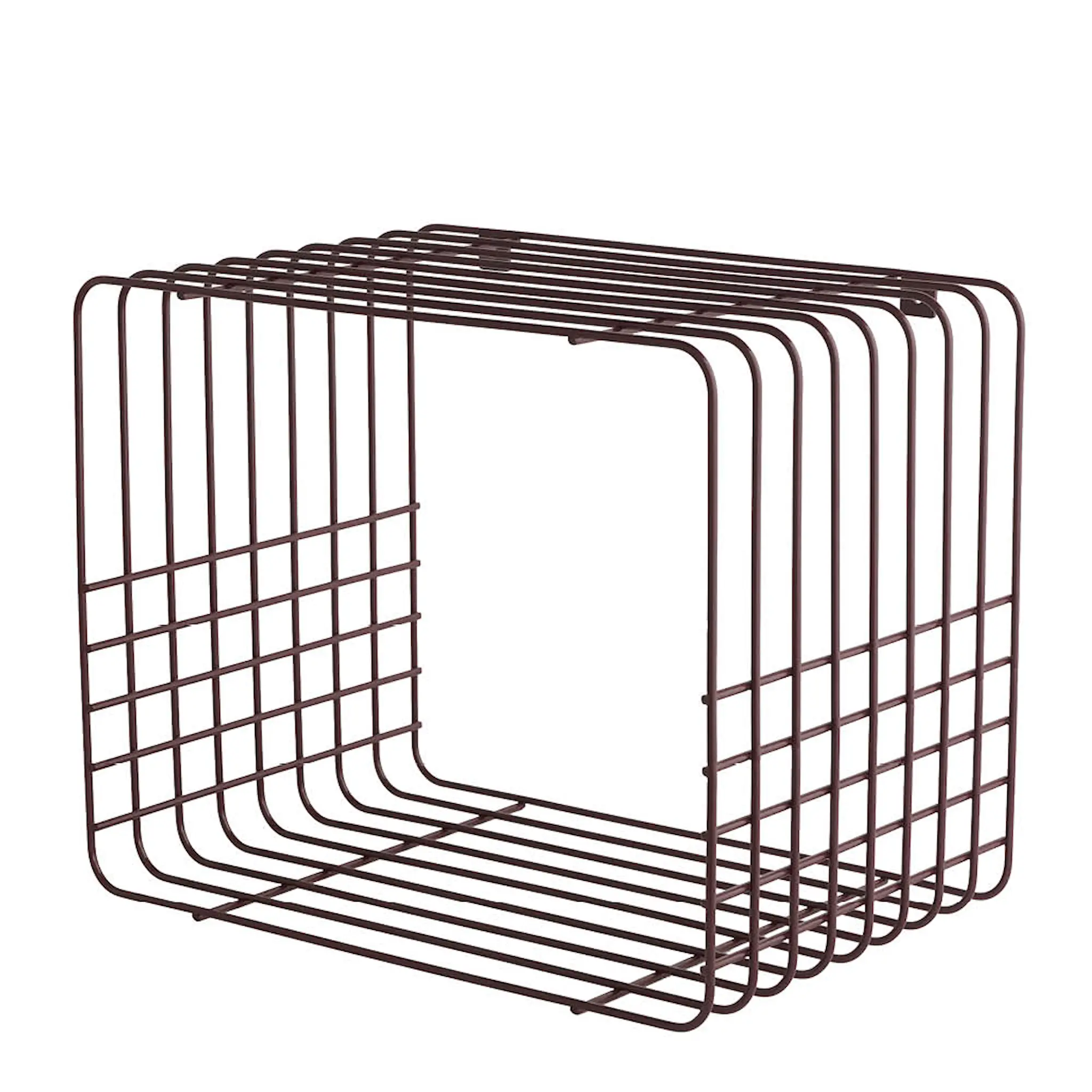 Mette Ditmer Wire hylla 38x26x31 cm vinröd