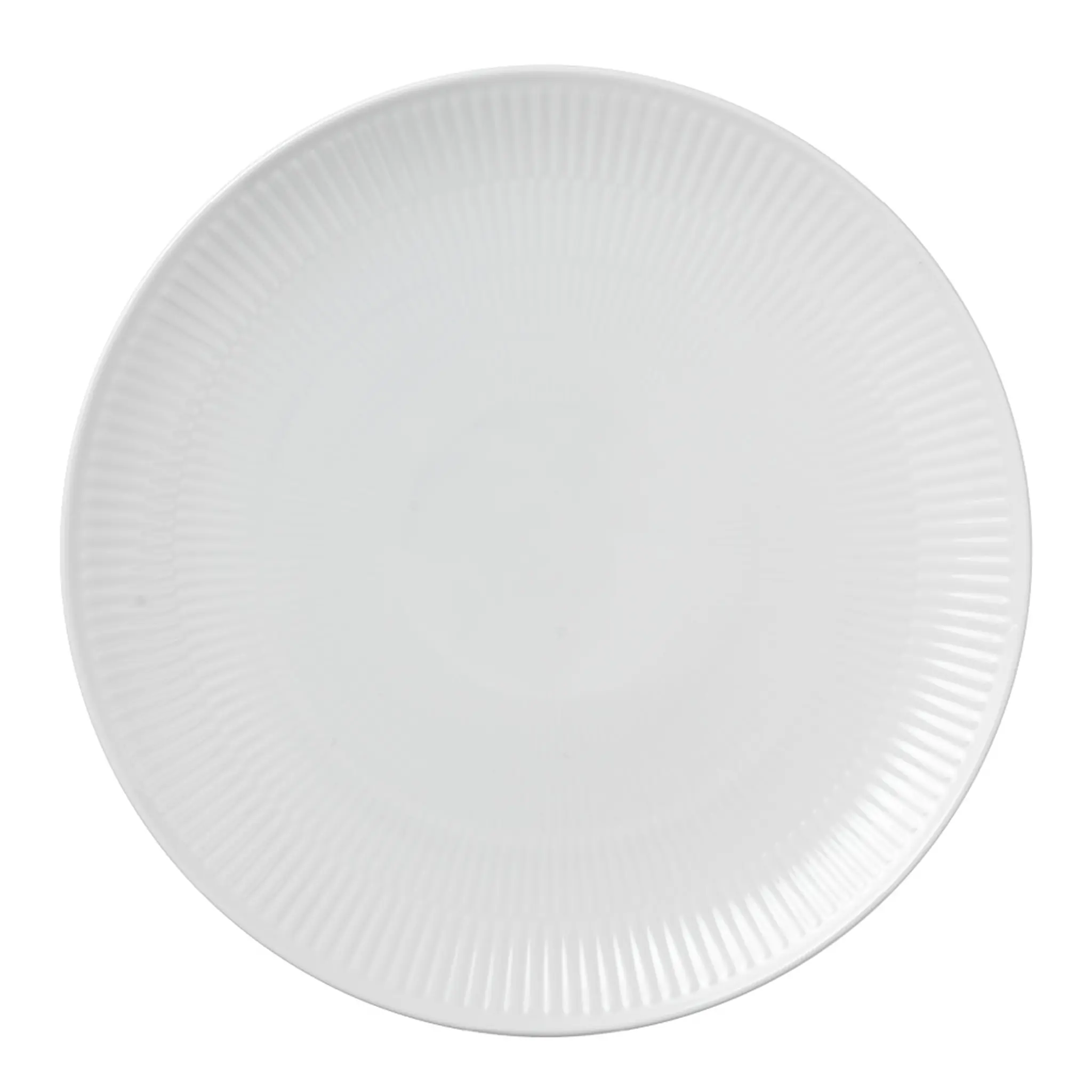 Royal Copenhagen White Fluted tallrik coupe 27 cm