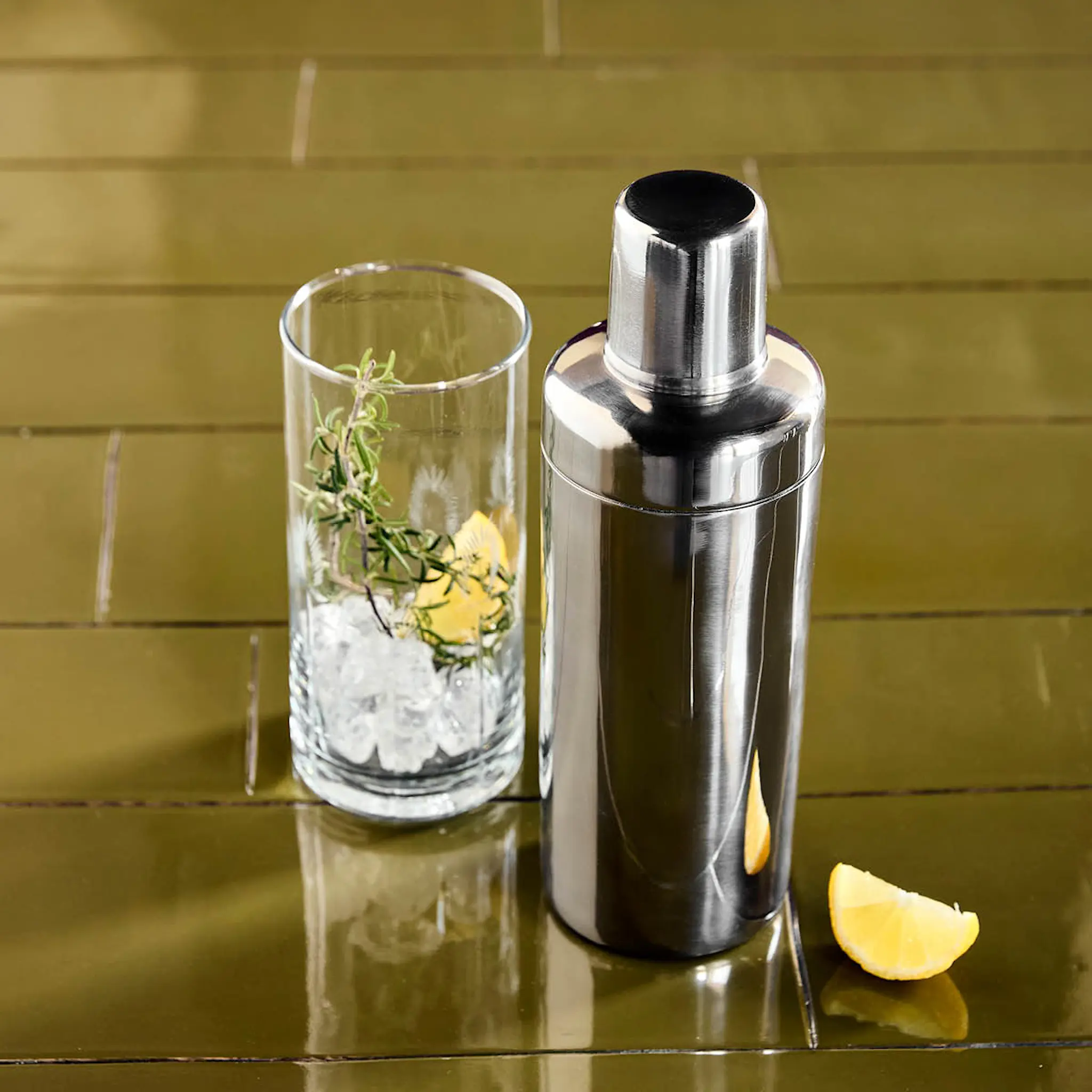 House Doctor Kett shaker 65 cl silverfinish
