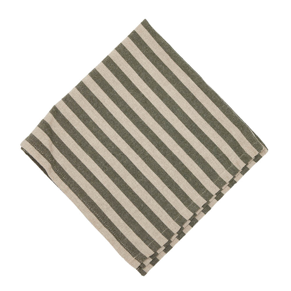 Fondaco Svea tygservett 45x45 cm lin/grön