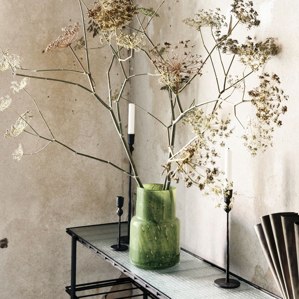 House Doctor Bole Vas 25,5 cm Mörkgrön