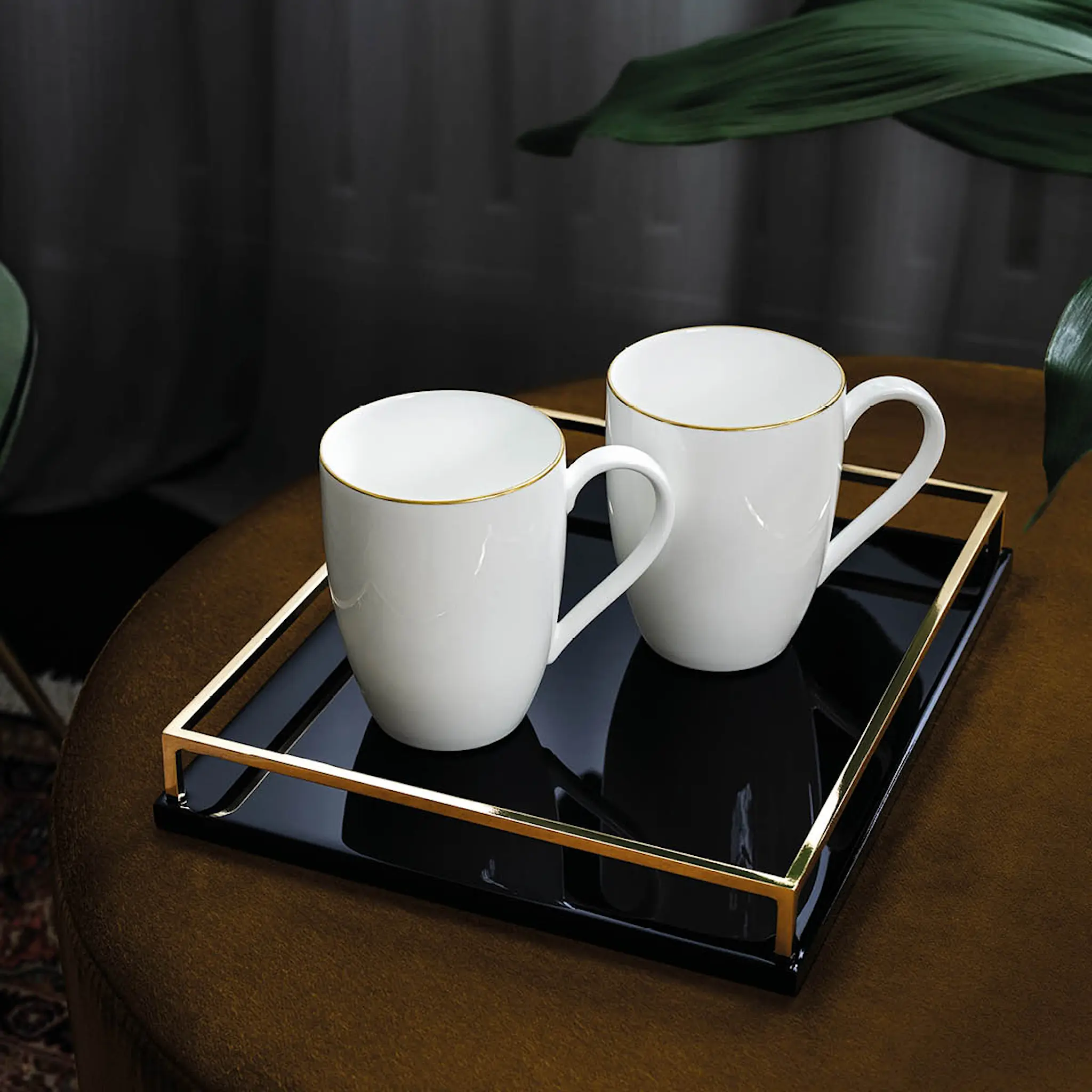 Villeroy & Boch Anmut Gold mugg 35 cl vit/guld