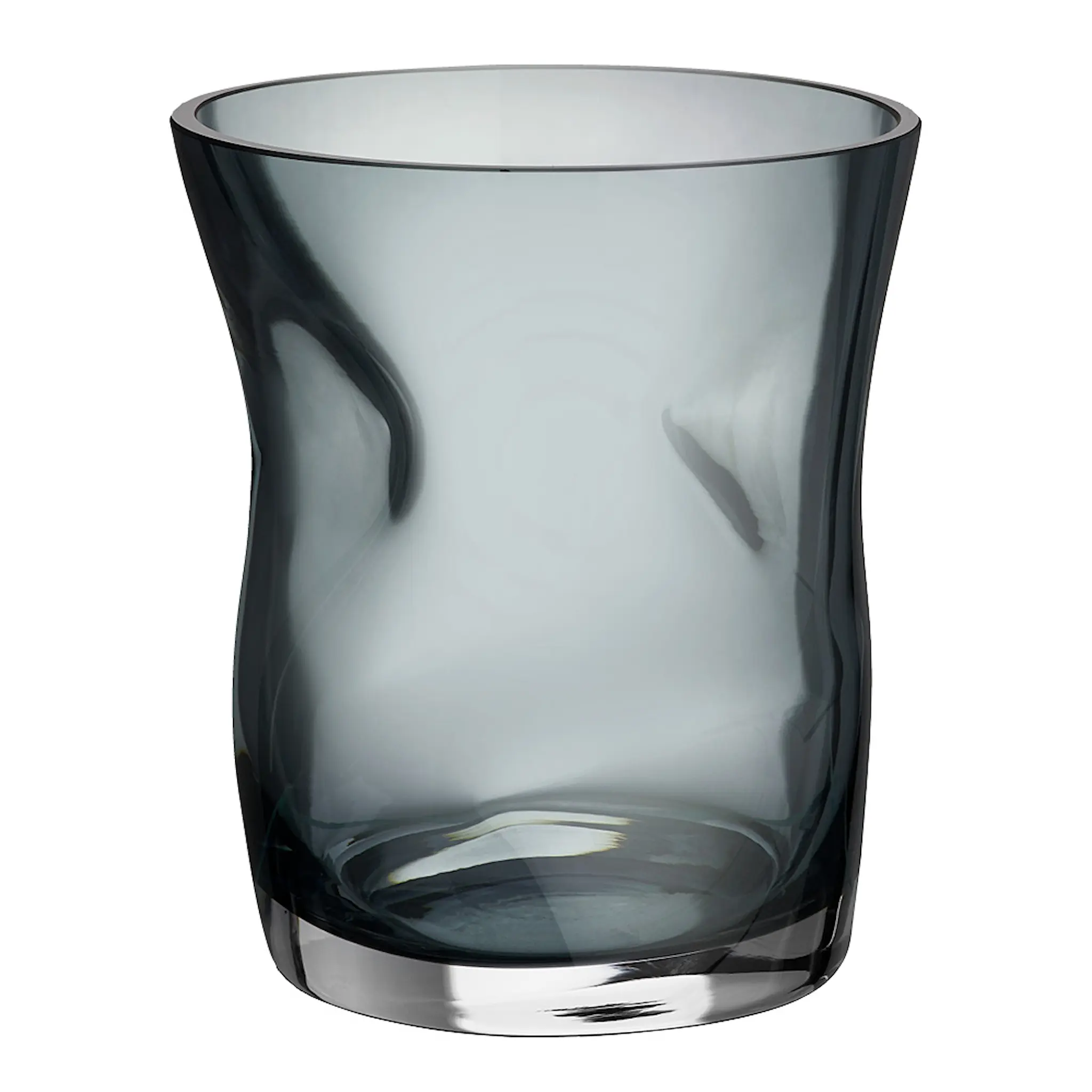 Orrefors Squeeze tulpanvas 18 cm bluish grey