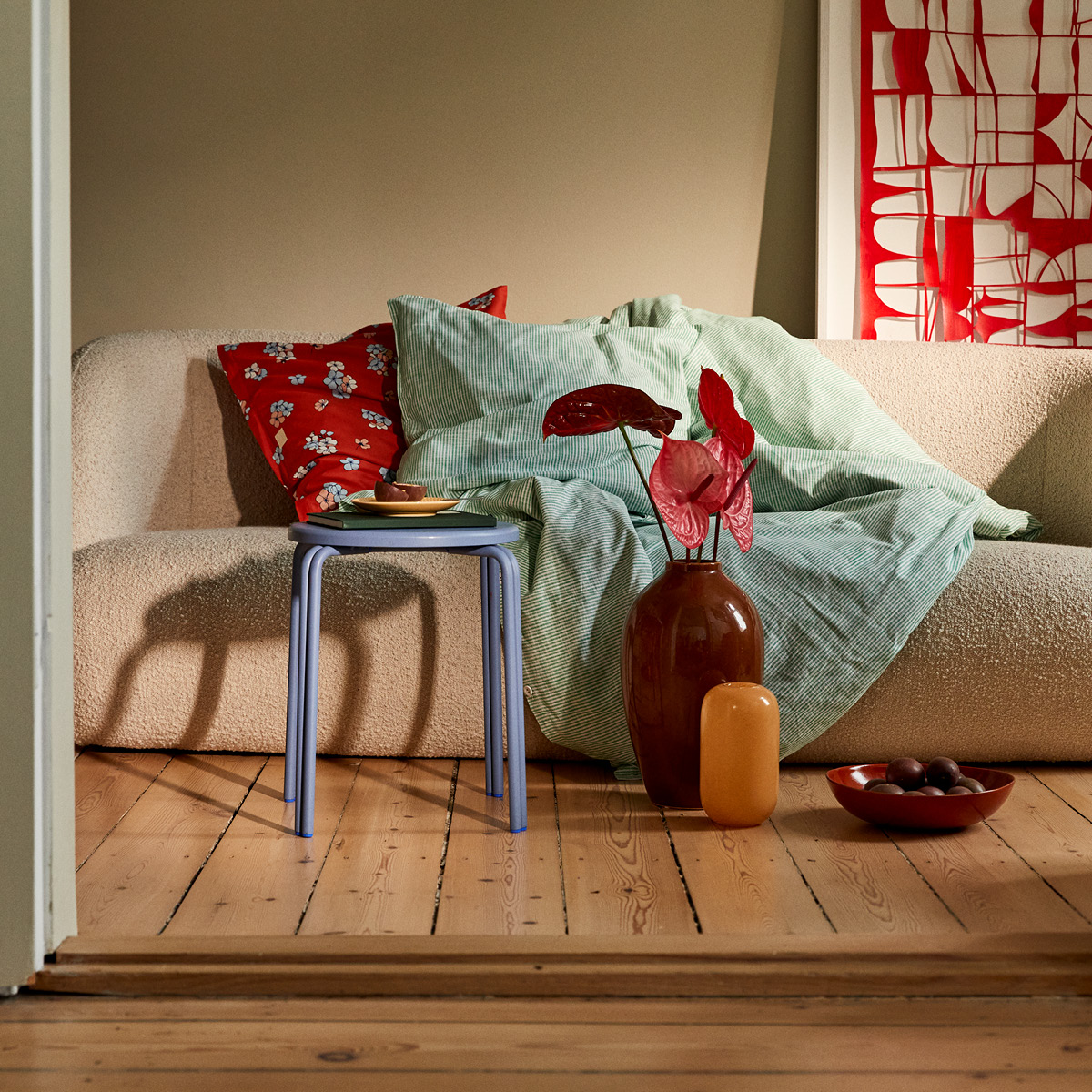 Juna Grand Pleasantly Örngott 70x50 cm Chili