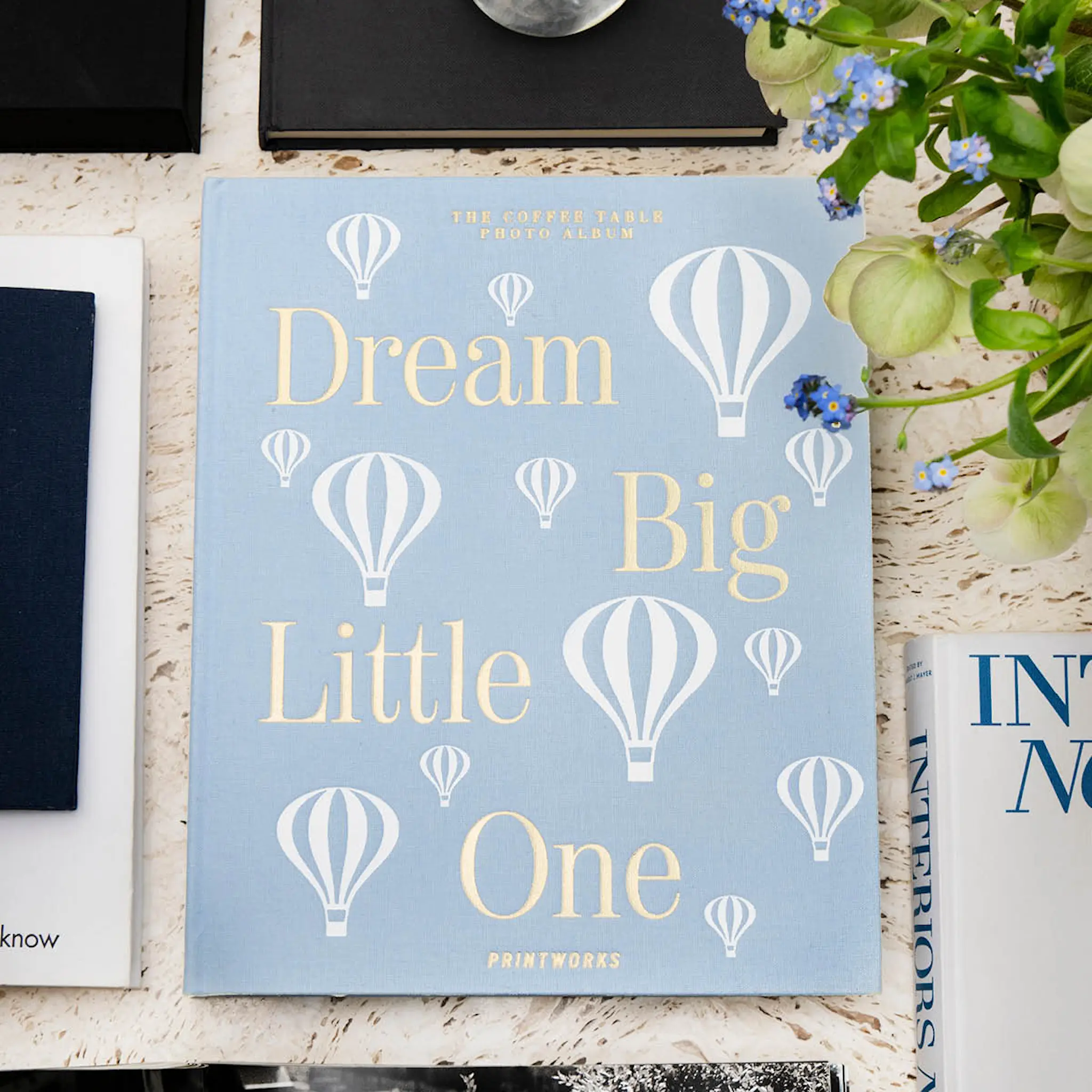 Printworks Dream Big Little One babyalbum ljusblå