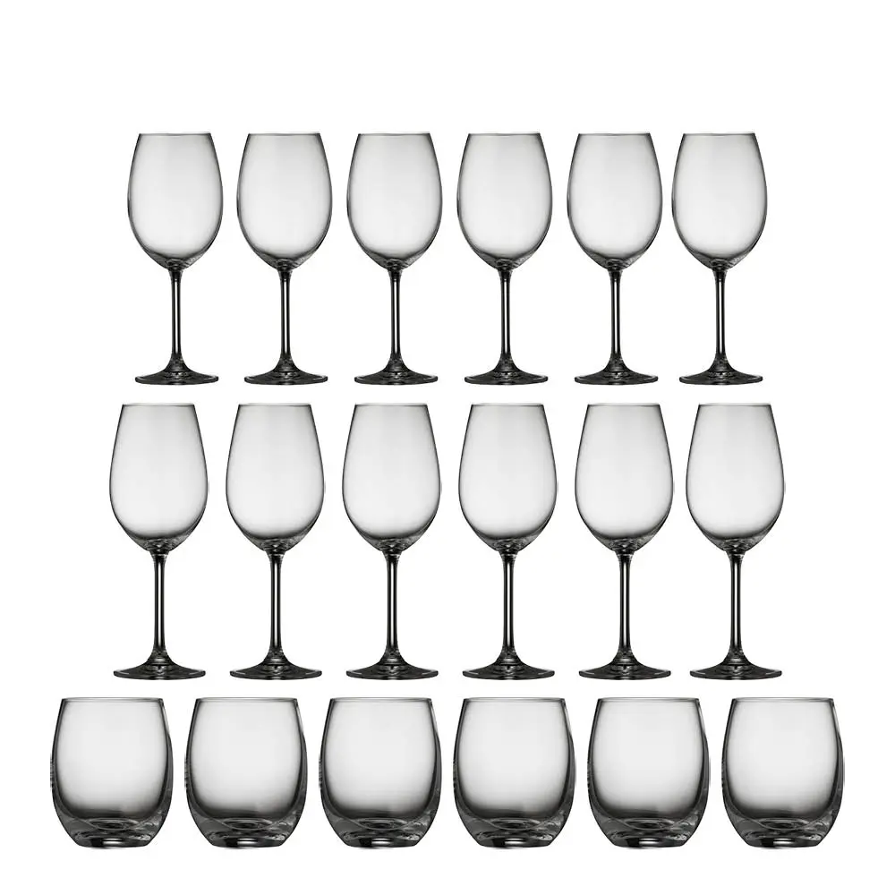Juvel vinglass sett 18 deler