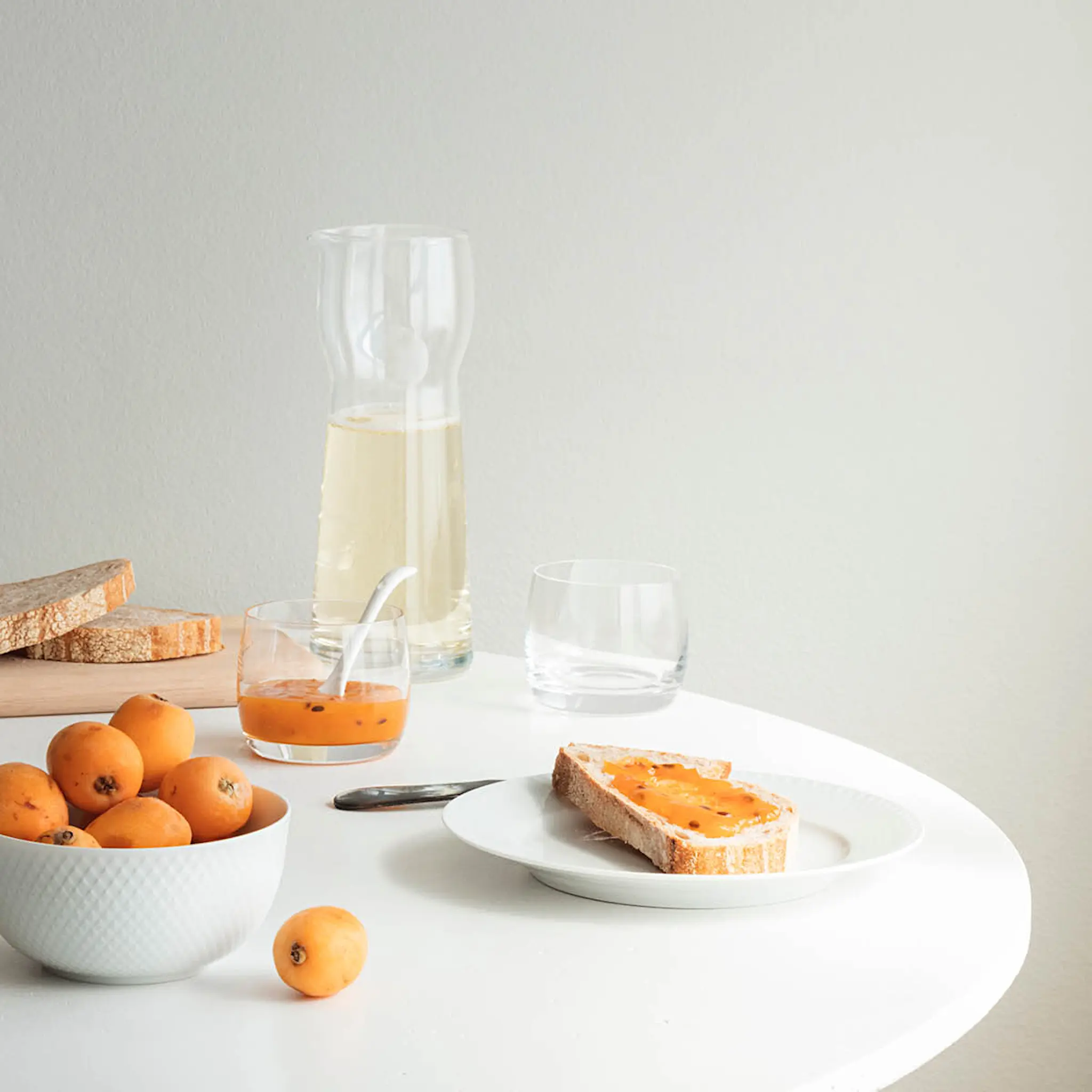 Lyngby Porcelæn Rhombe Lautanen 21 cm Valkoinen