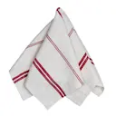 Elsa tygservetter 45x45 cm 2-pack natur/röd