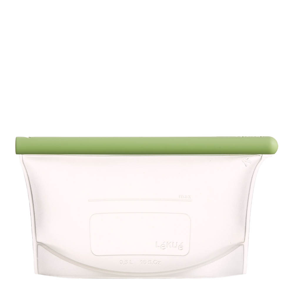 Lékué Återanvändbar silikonpåse 0,5 L grön