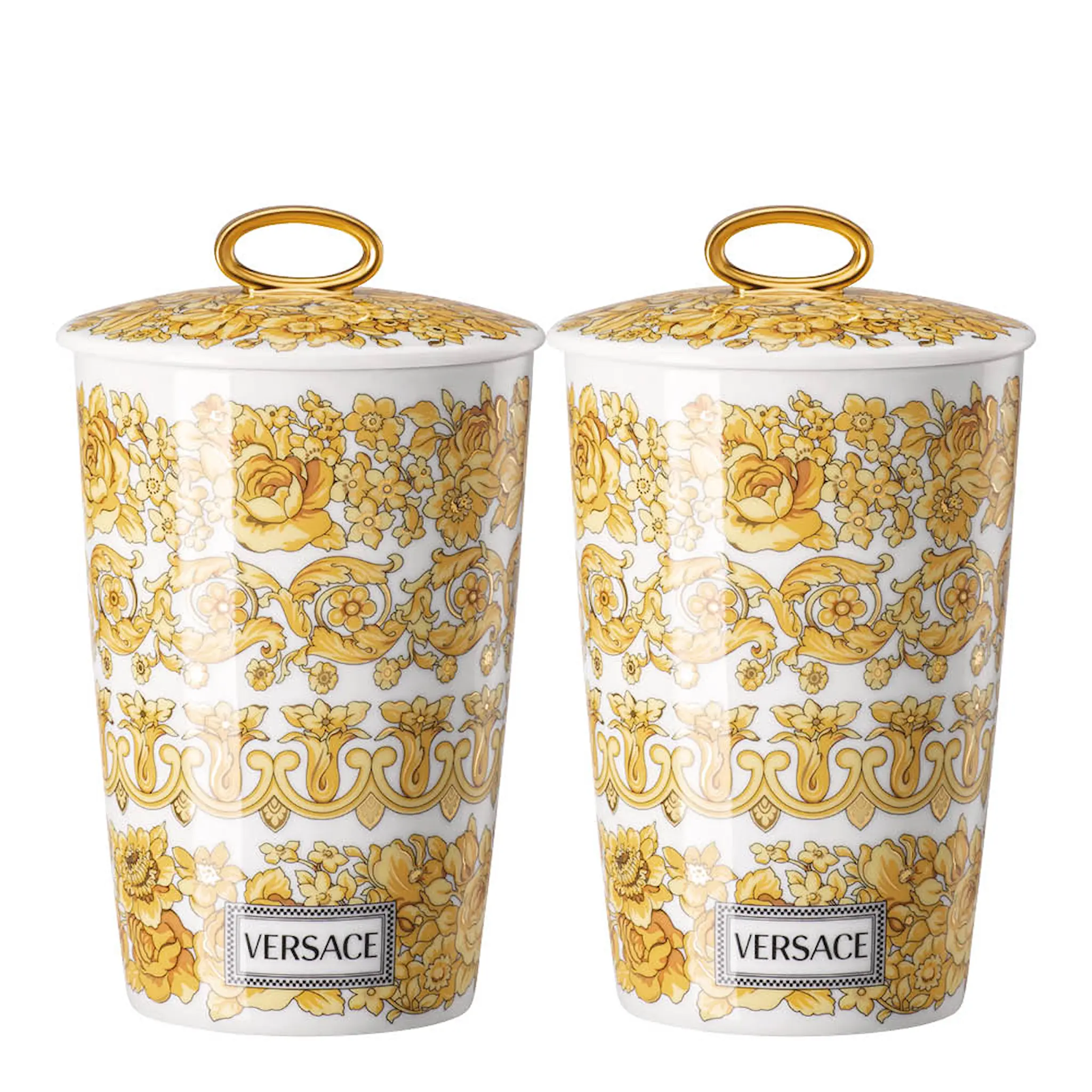 Versace Medusa Rhapsody doftljus 14 cm 2-pack guld