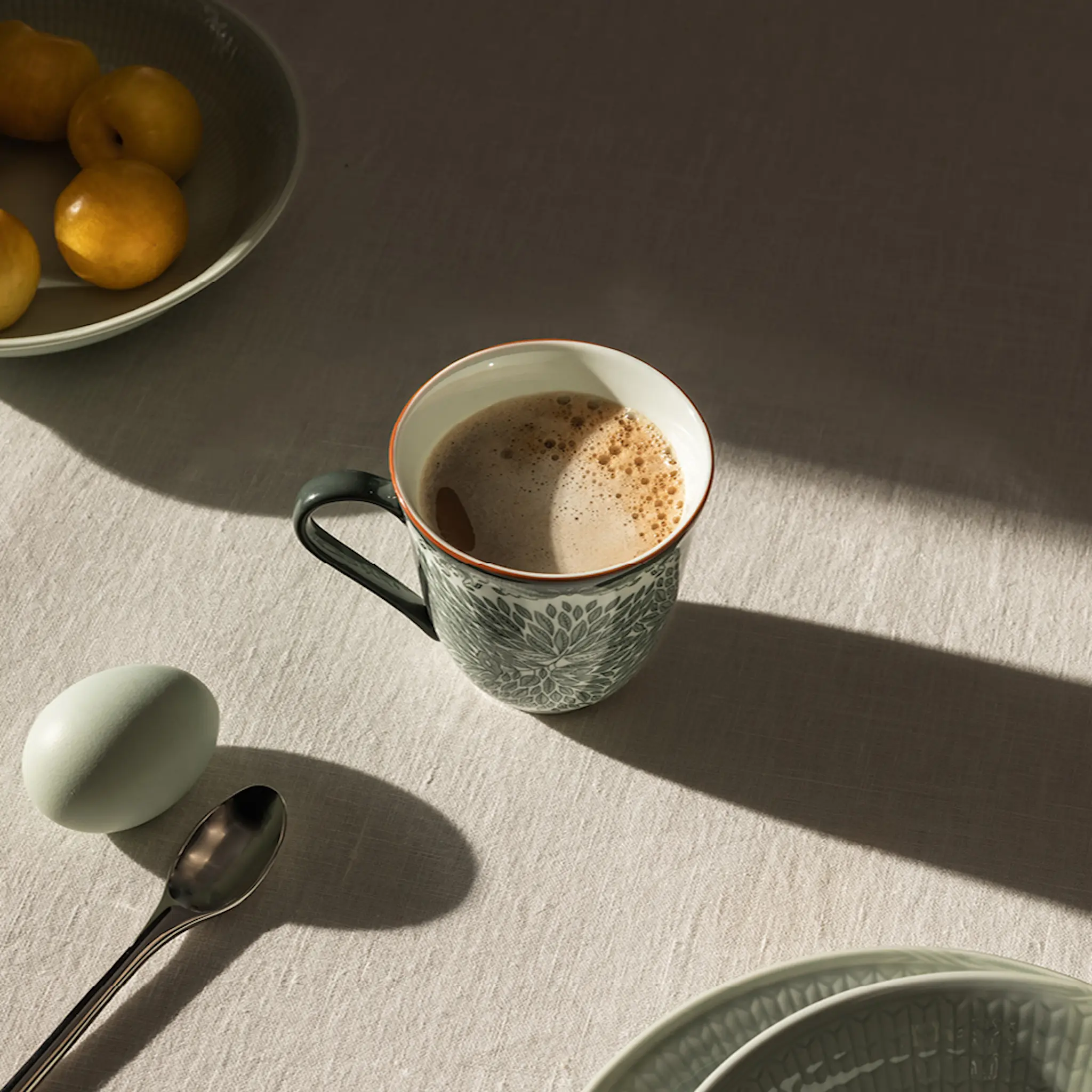 Rörstrand Ostindia Floris Muki 30 cl 2 kpl Vihreä